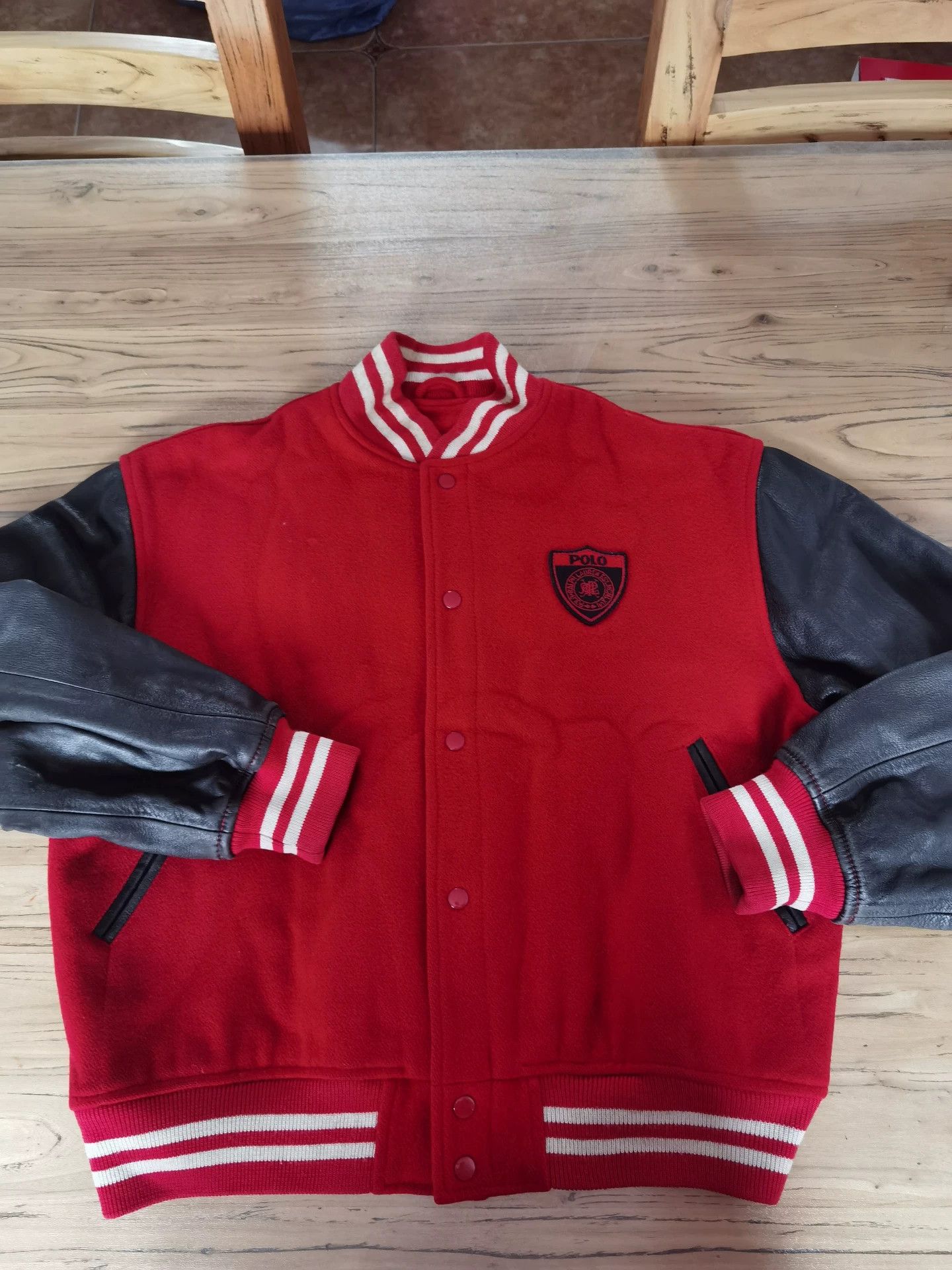 RRL Ralph Lauren RRL Ralph Lauren Leather Sleeve Wool Jacket Size US M / EU 48-50 / 2 - 2 Thumbnail