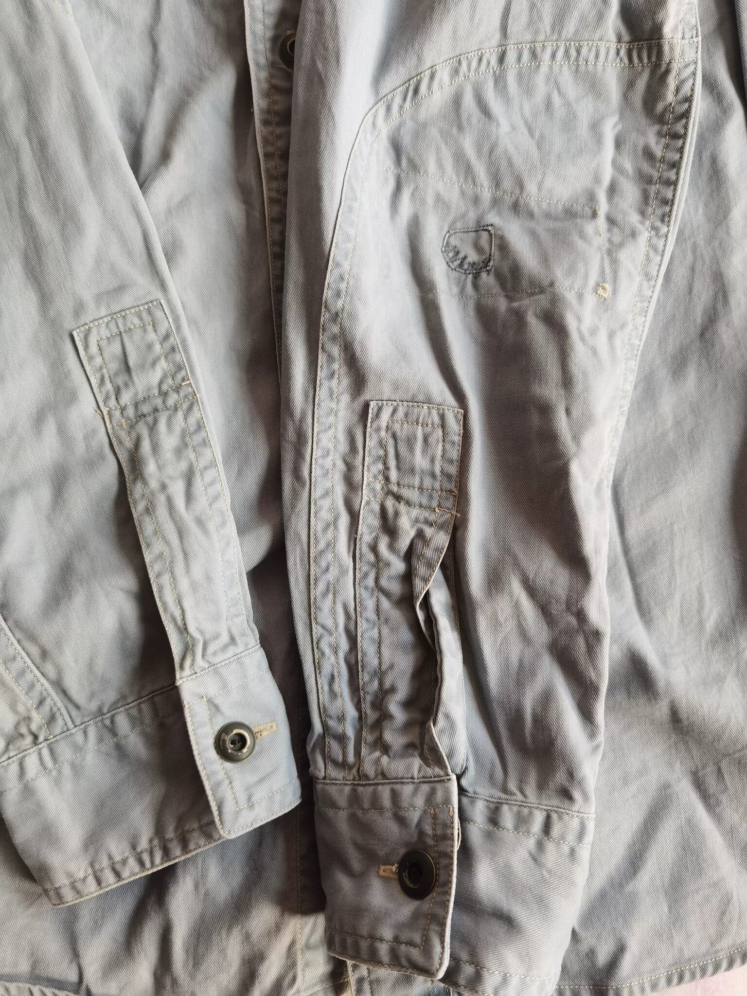 RRL Ralph Lauren RRL Distressed Sashiko Patch Western Shirt Size US M / EU 48-50 / 2 - 8 Thumbnail