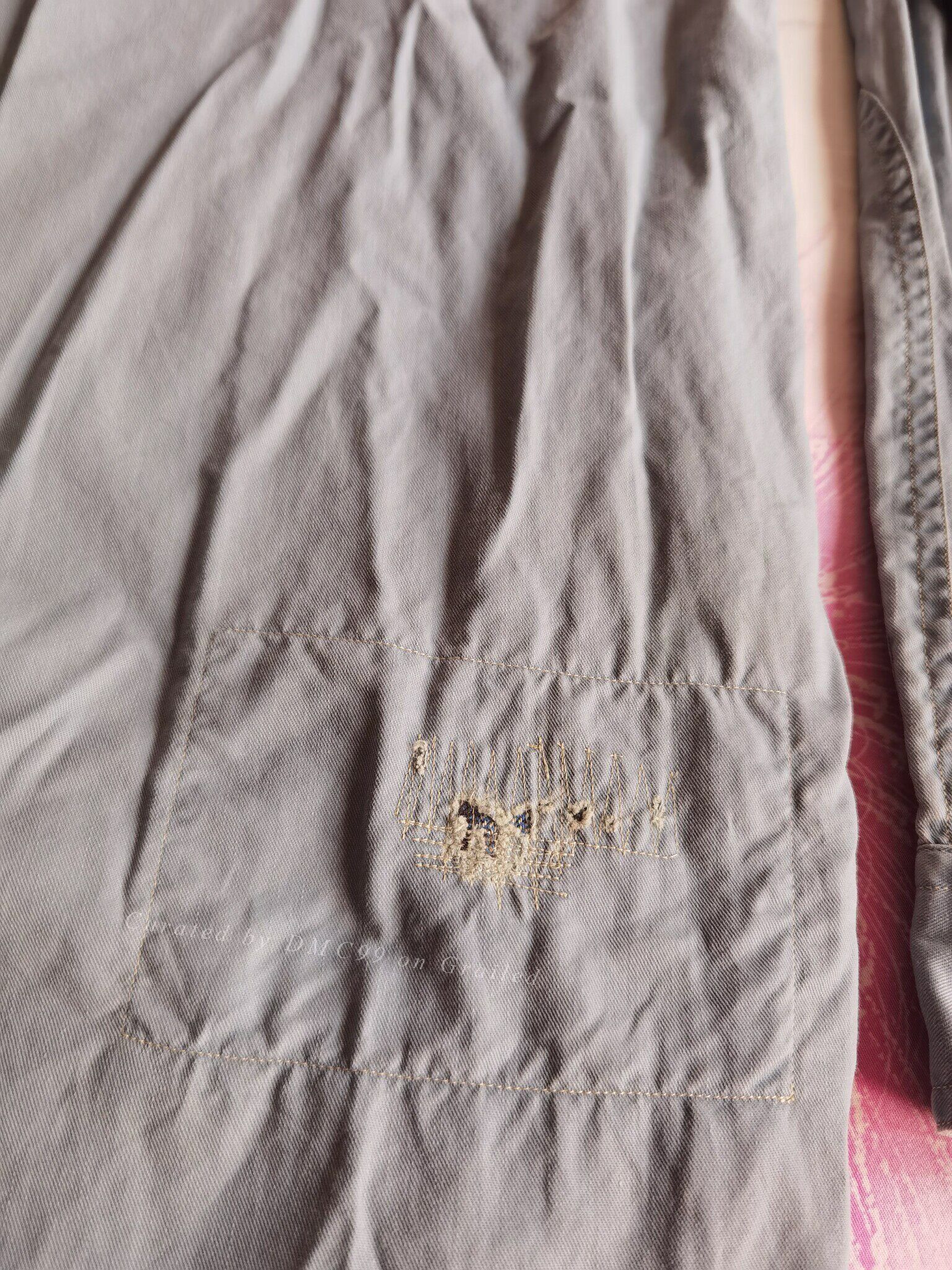 RRL Ralph Lauren RRL Distressed Sashiko Patch Western Shirt Size US M / EU 48-50 / 2 - 4 Thumbnail