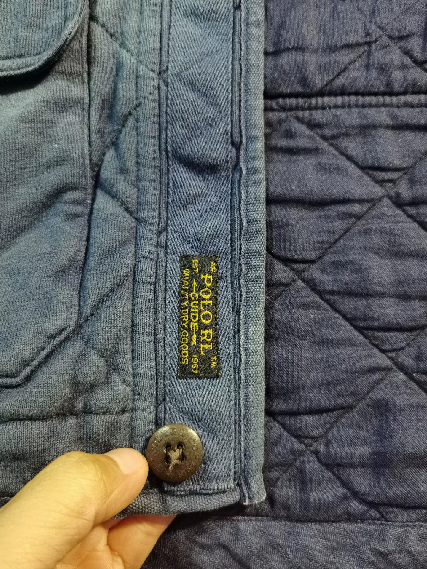 RRL Ralph Lauren RRL Ralph Lauren Blue Dyed Collar Jacket Size US M / EU 48-50 / 2 - 8 Thumbnail