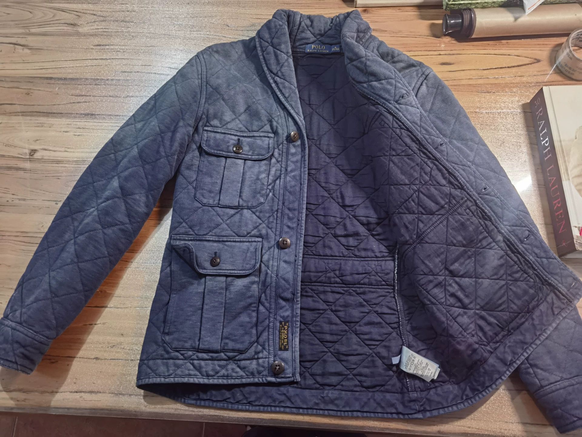 RRL Ralph Lauren RRL Ralph Lauren Blue Dyed Collar Jacket Size US M / EU 48-50 / 2 - 5 Thumbnail