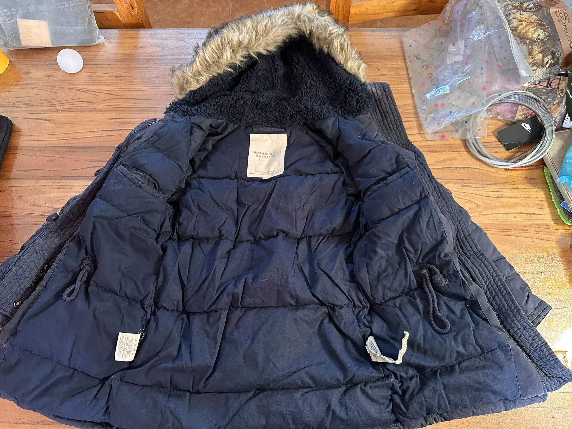 RRL Ralph Lauren Vintage RRL n3B Carbon Black Down Jacket Size US M / EU 48-50 / 2 - 9 Thumbnail