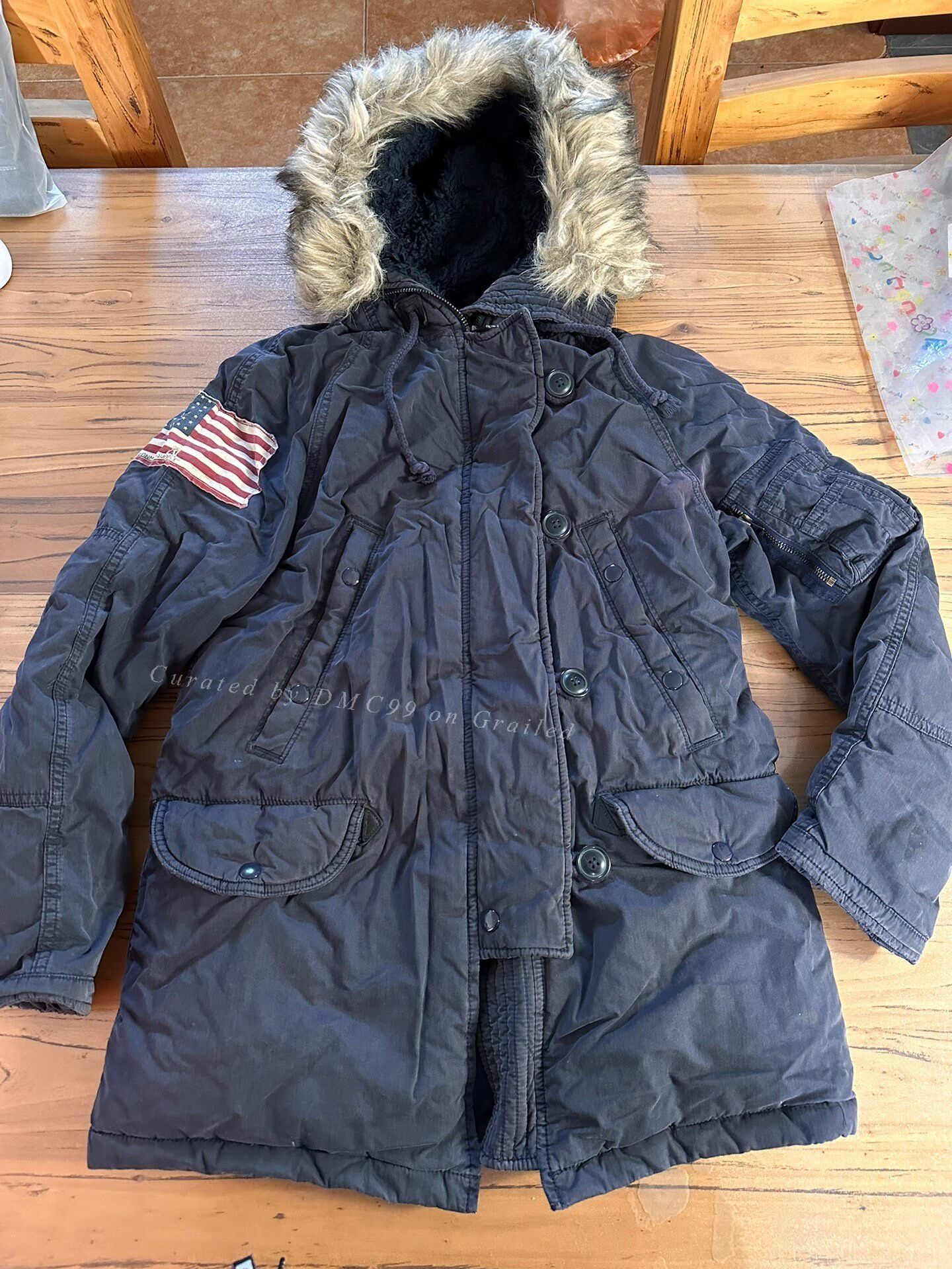 RRL Ralph Lauren Vintage RRL n3B Carbon Black Down Jacket Size US M / EU 48-50 / 2 - 2 Thumbnail