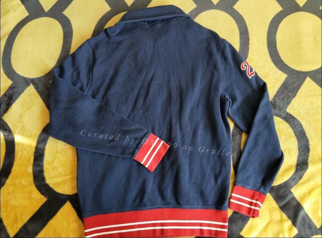 RRL Ralph Lauren Ralph Lauren Vintage Blue Half-Zip Hoodie Size US L / EU 52-54 / 3 - 8 Thumbnail