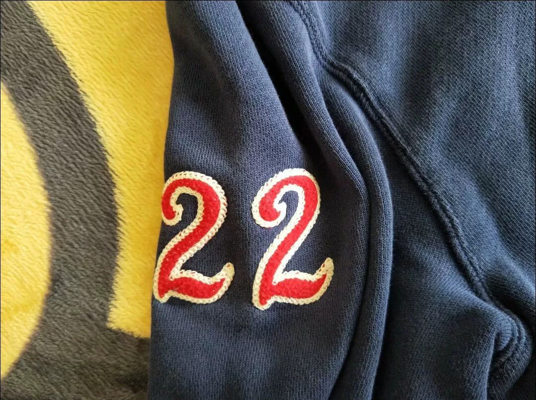 RRL Ralph Lauren Ralph Lauren Vintage Blue Half-Zip Hoodie Size US L / EU 52-54 / 3 - 7 Thumbnail