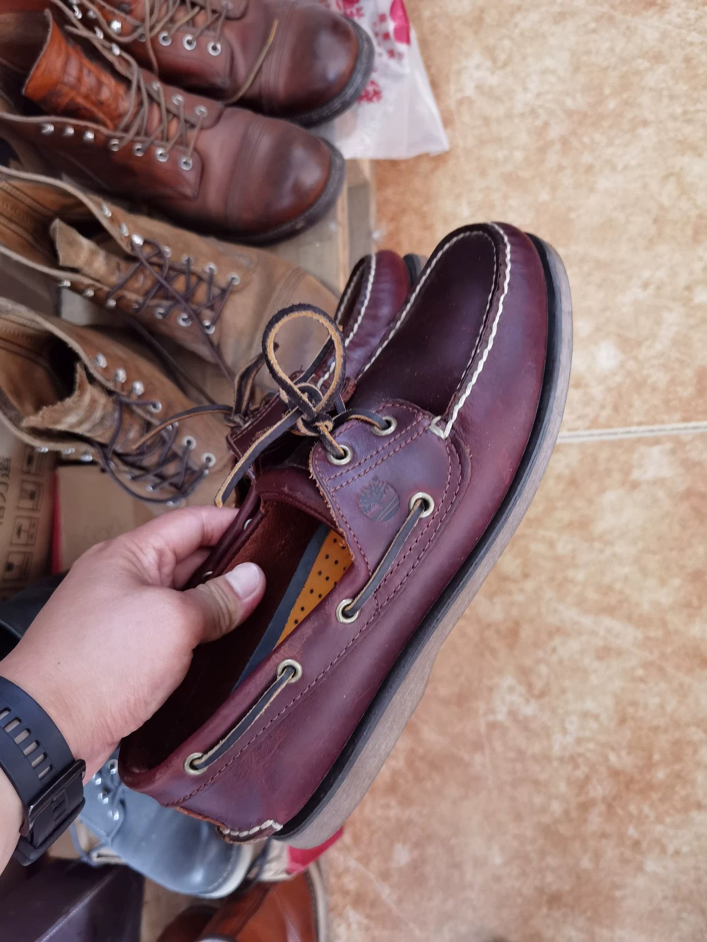 Timberland Timberland Handcrafted Leather Boat Shoes Size US 10 / EU 43 - 2 Thumbnail