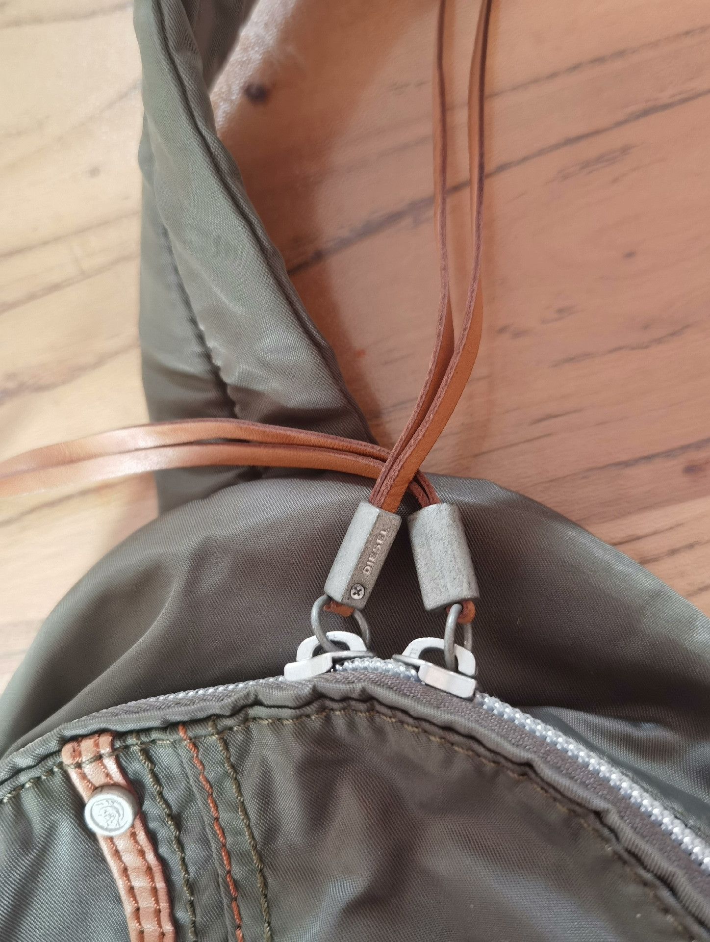 RRL Ralph Lauren Diesel Military Green Leather Chest Bag Size ONE SIZE - 4 Thumbnail