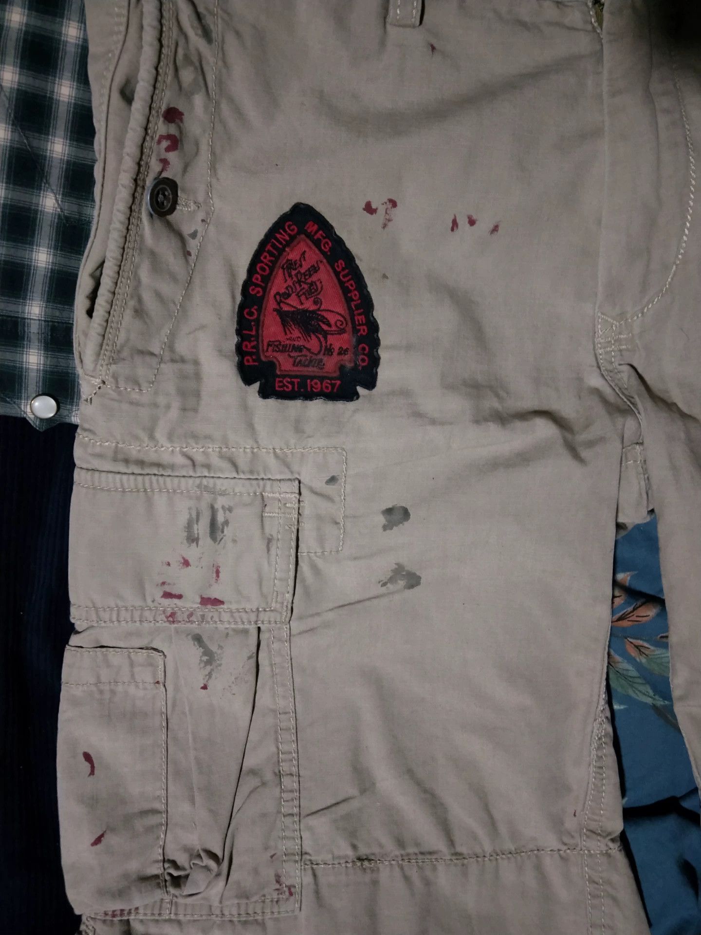 RRL Ralph Lauren Ralph Lauren Vintage Distressed Hunting Fishing Shorts Size US 30 / EU 46 - 5 Thumbnail