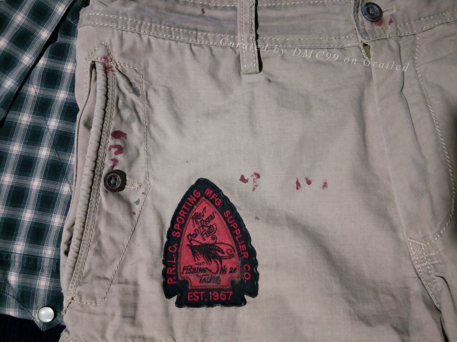 RRL Ralph Lauren Ralph Lauren Vintage Distressed Hunting Fishing Shorts Size US 30 / EU 46 - 4 Thumbnail