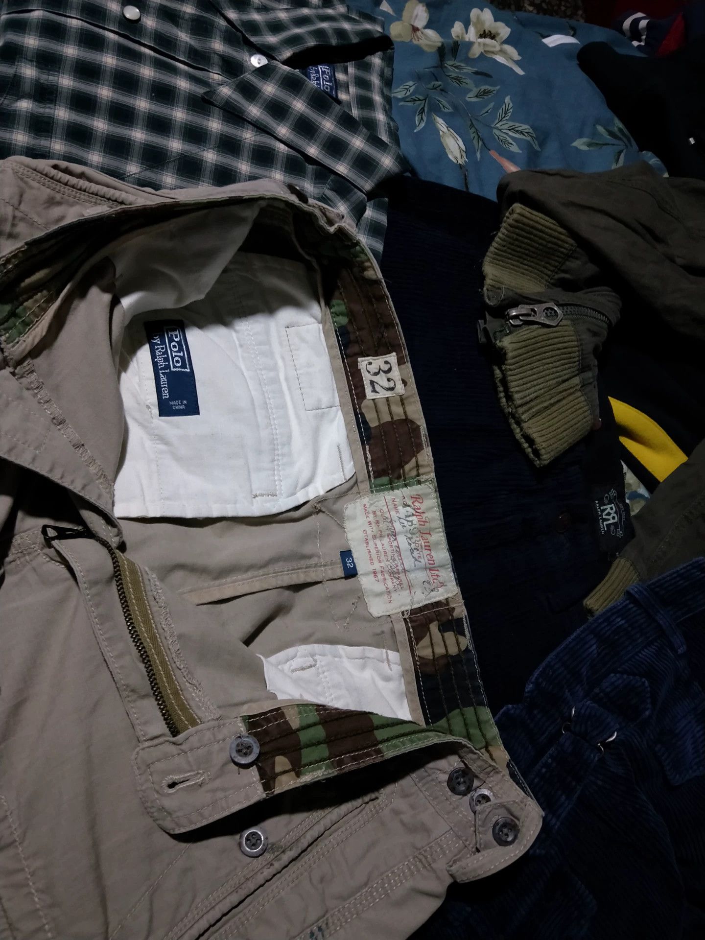 RRL Ralph Lauren Ralph Lauren Vintage Distressed Hunting Fishing Shorts Size US 30 / EU 46 - 7 Thumbnail