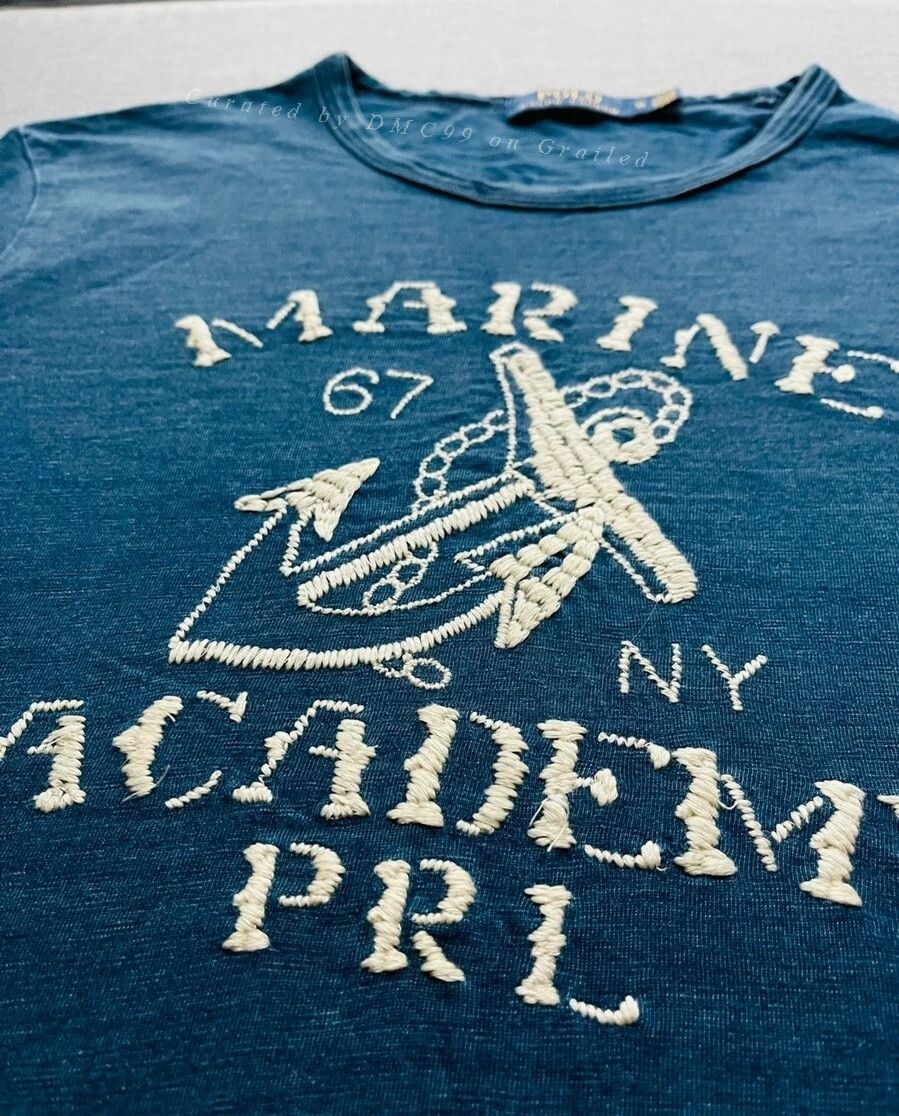 RRL Ralph Lauren RRL Ralph Lauren Vintage Anchor Embroidered Tee Size US M / EU 48-50 / 2 - 3 Thumbnail