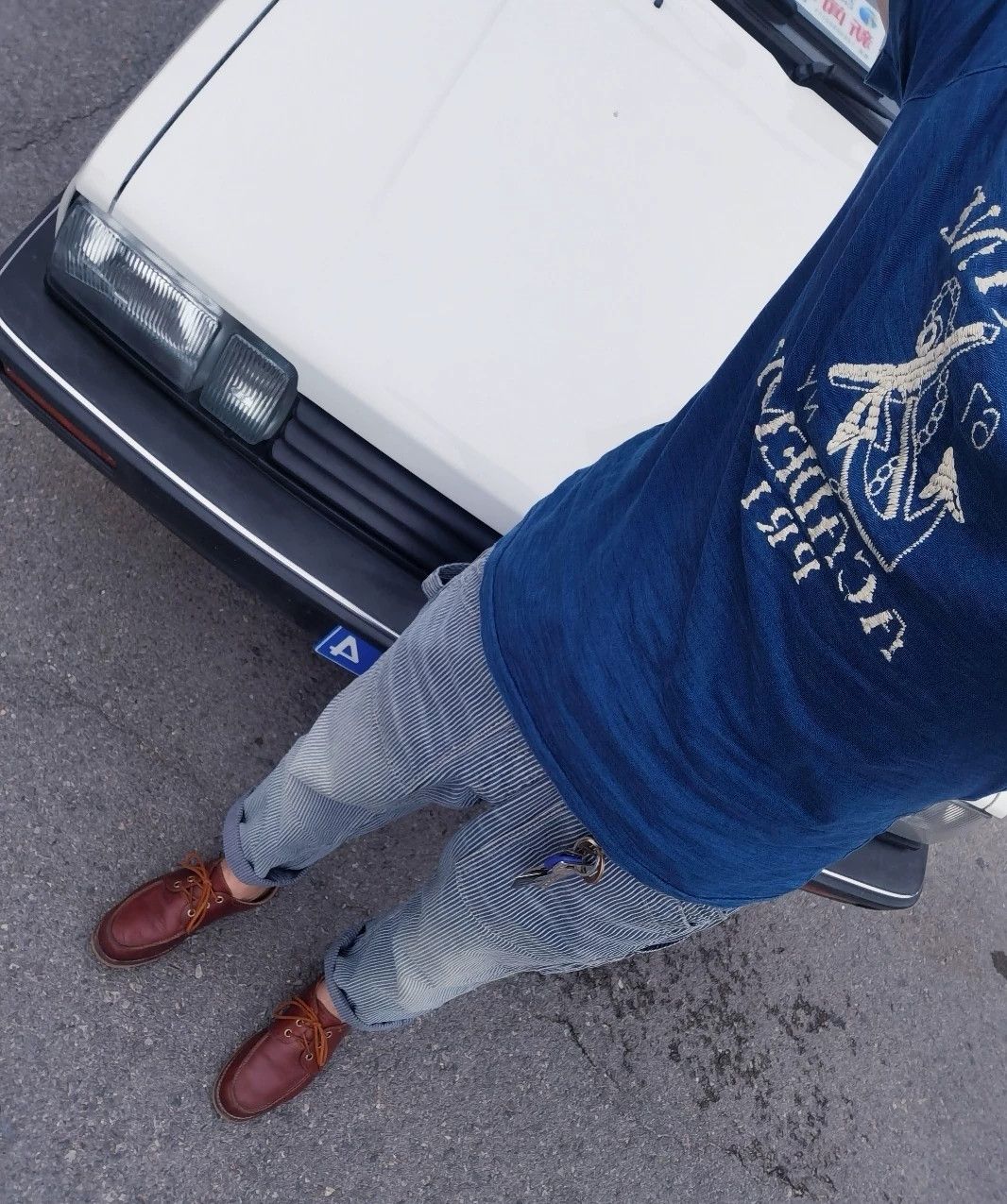 RRL Ralph Lauren RRL Ralph Lauren Vintage Anchor Embroidered Tee Size US M / EU 48-50 / 2 - 6 Thumbnail