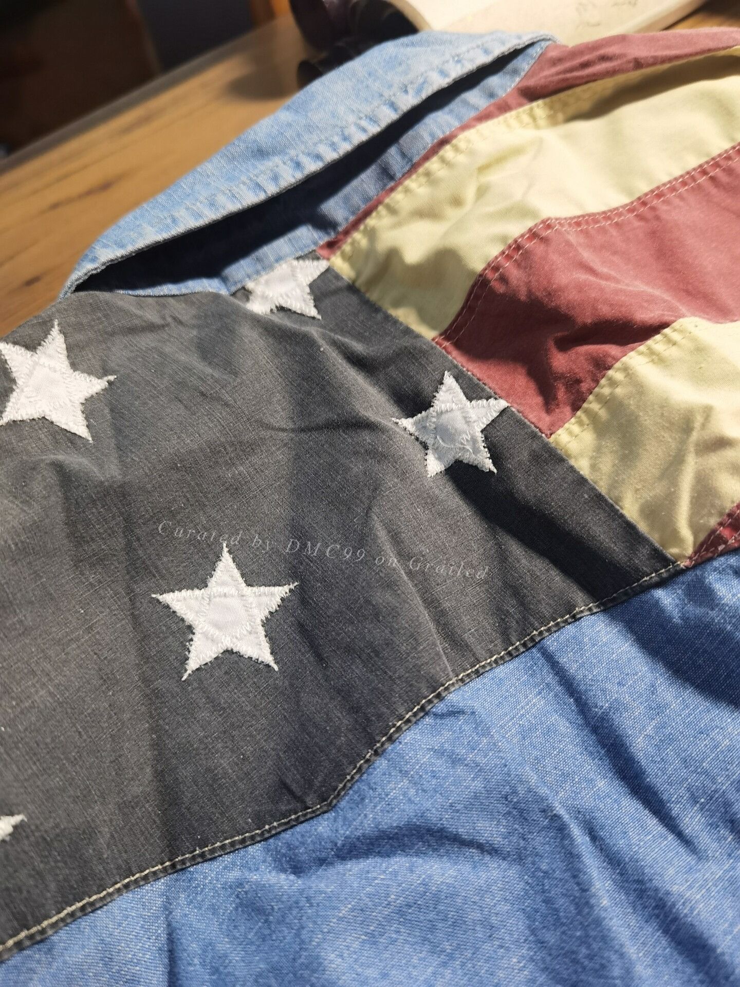 Denim & Supply Ralph Lauren Ralph Lauren Denim Supply Distressed Flag Denim Shirt Size US M / EU 48-50 / 2 - 5 Thumbnail