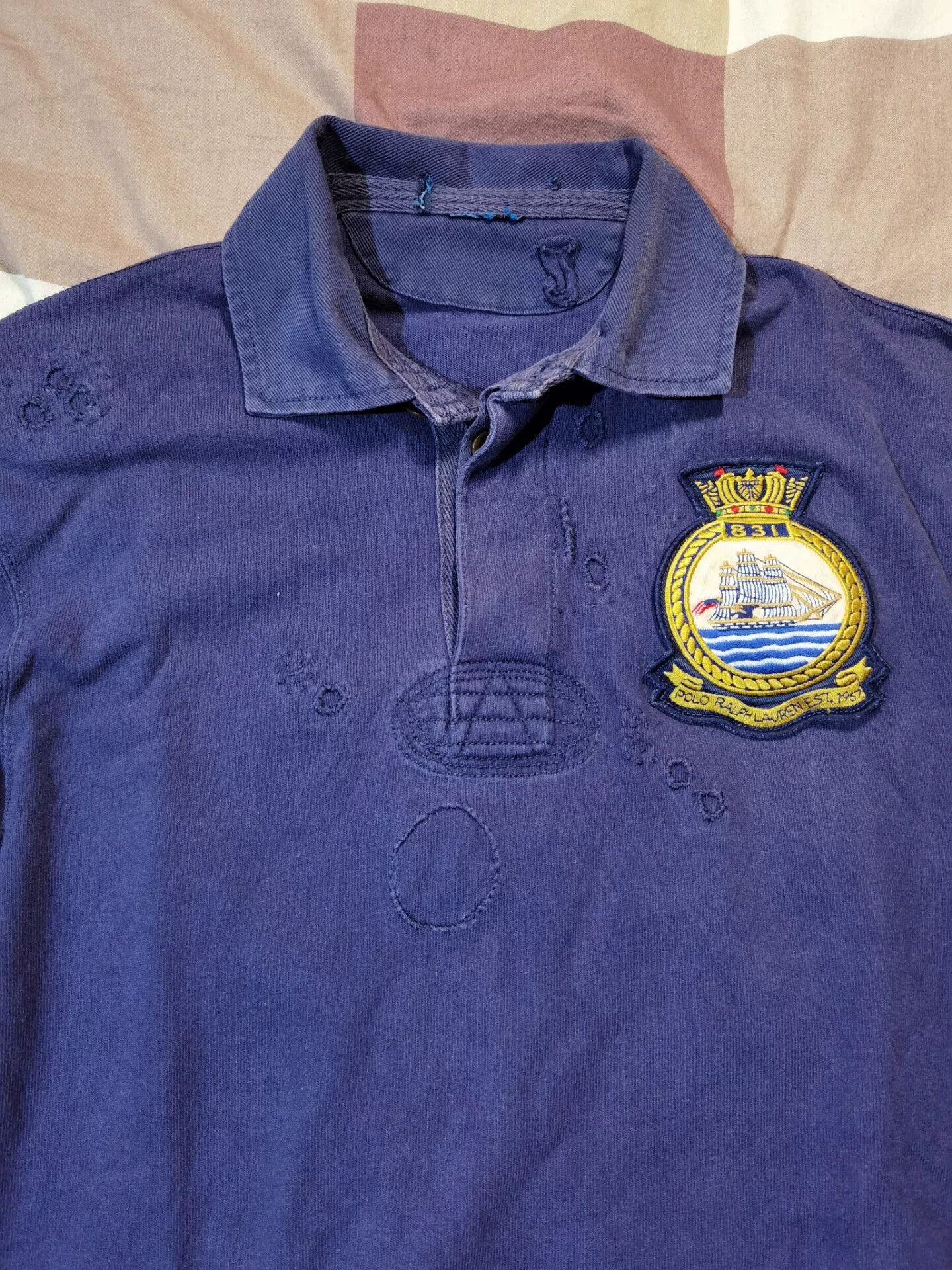 RRL Ralph Lauren Ralph Lauren Distressed Nautical Jacket Size US M / EU 48-50 / 2 - 9 Thumbnail