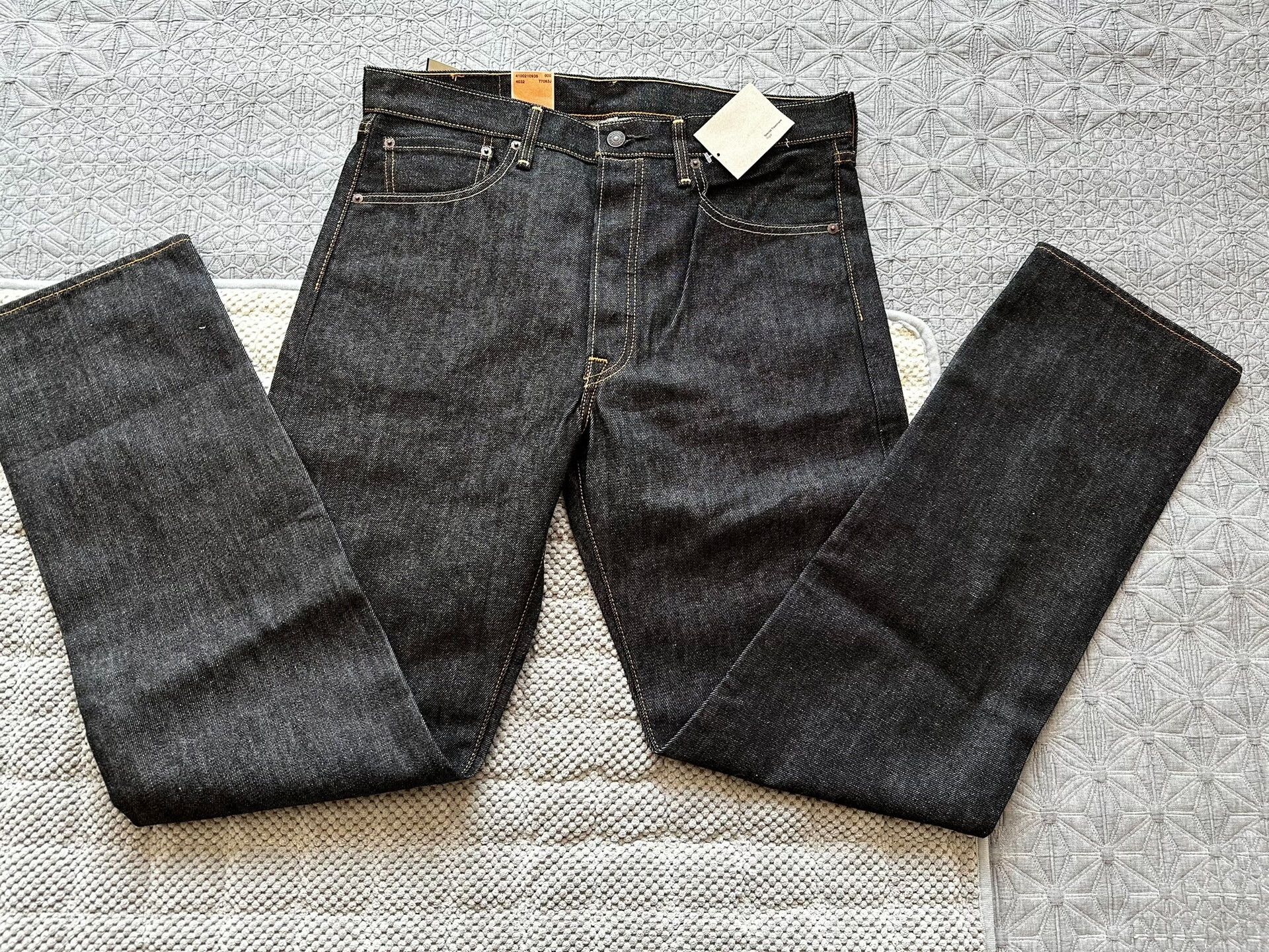 Levi's Levi's 501 Raw Denim Jeans Size US 34 / EU 50 - 2 Thumbnail