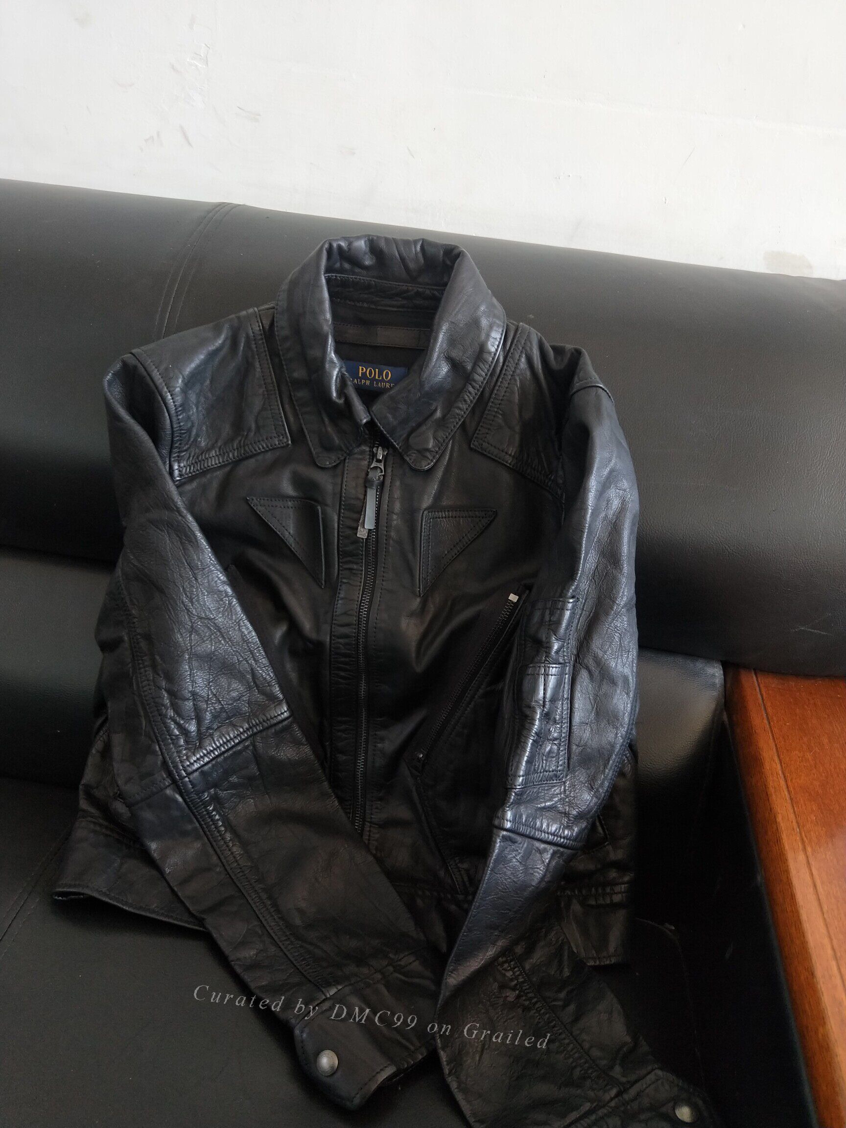 RRL Ralph Lauren Ralph Lauren Hunting Motorcycle Leather Jacket Size M / US 6-8 / IT 42-44 - 5 Thumbnail