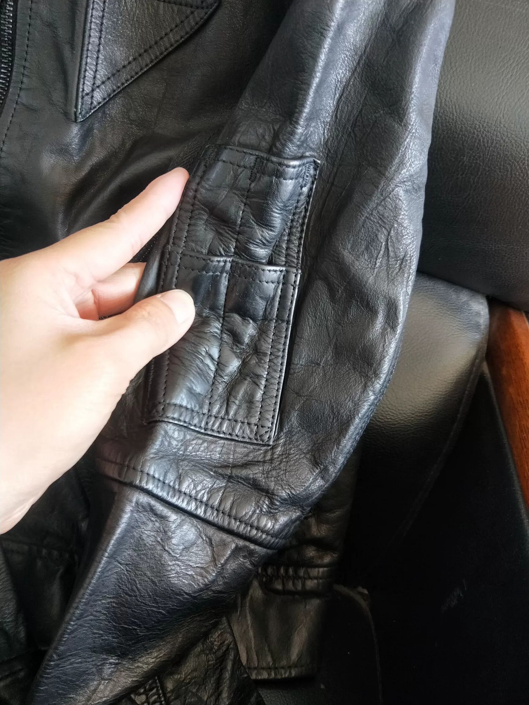 RRL Ralph Lauren Ralph Lauren Hunting Motorcycle Leather Jacket Size M / US 6-8 / IT 42-44 - 9 Thumbnail