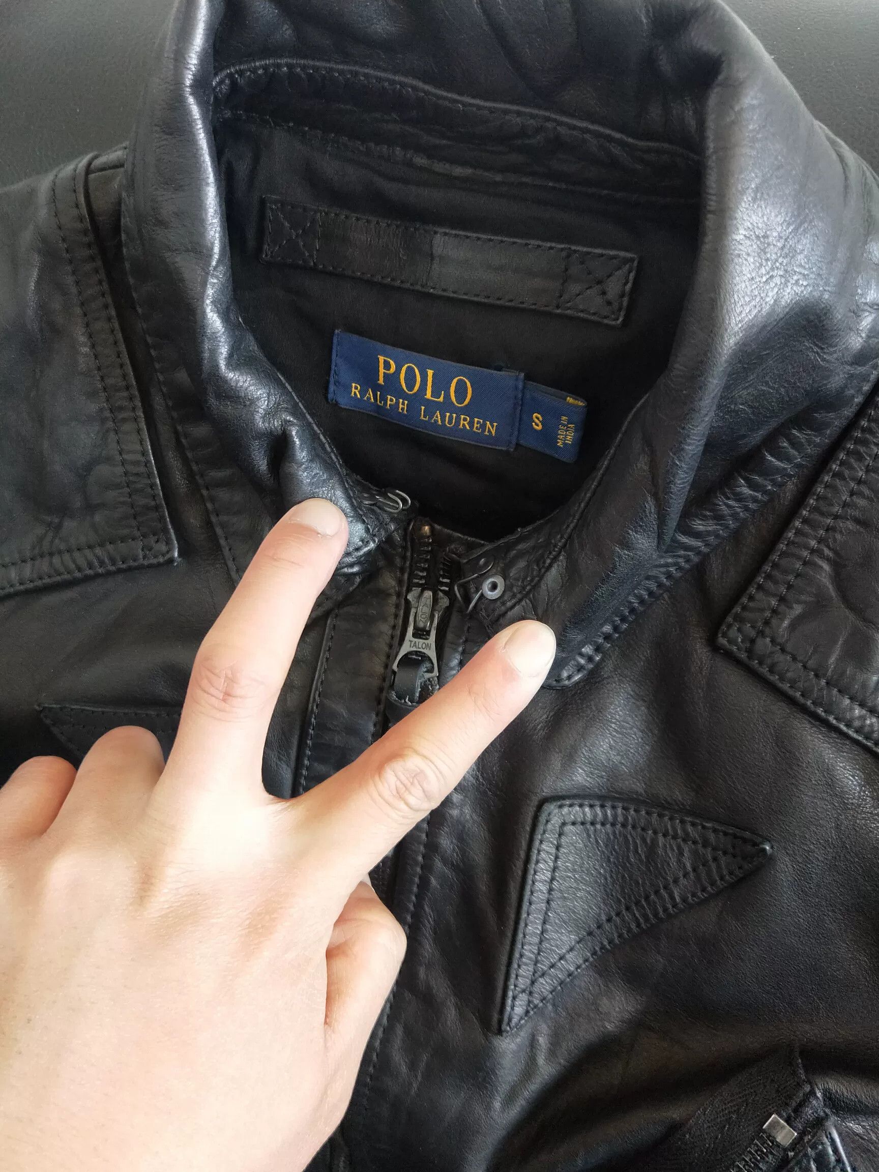 RRL Ralph Lauren Ralph Lauren Hunting Motorcycle Leather Jacket Size M / US 6-8 / IT 42-44 - 6 Thumbnail