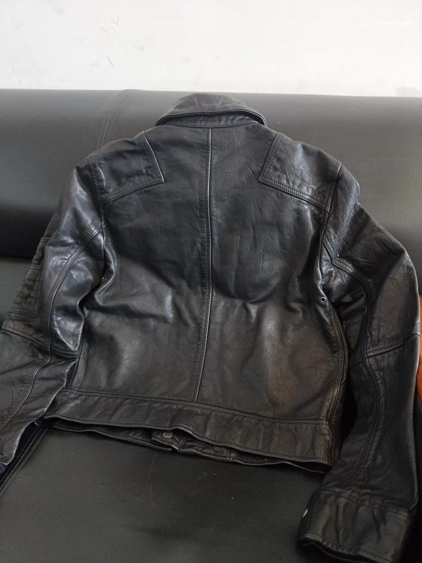 RRL Ralph Lauren Ralph Lauren Hunting Motorcycle Leather Jacket Size M / US 6-8 / IT 42-44 - 8 Thumbnail