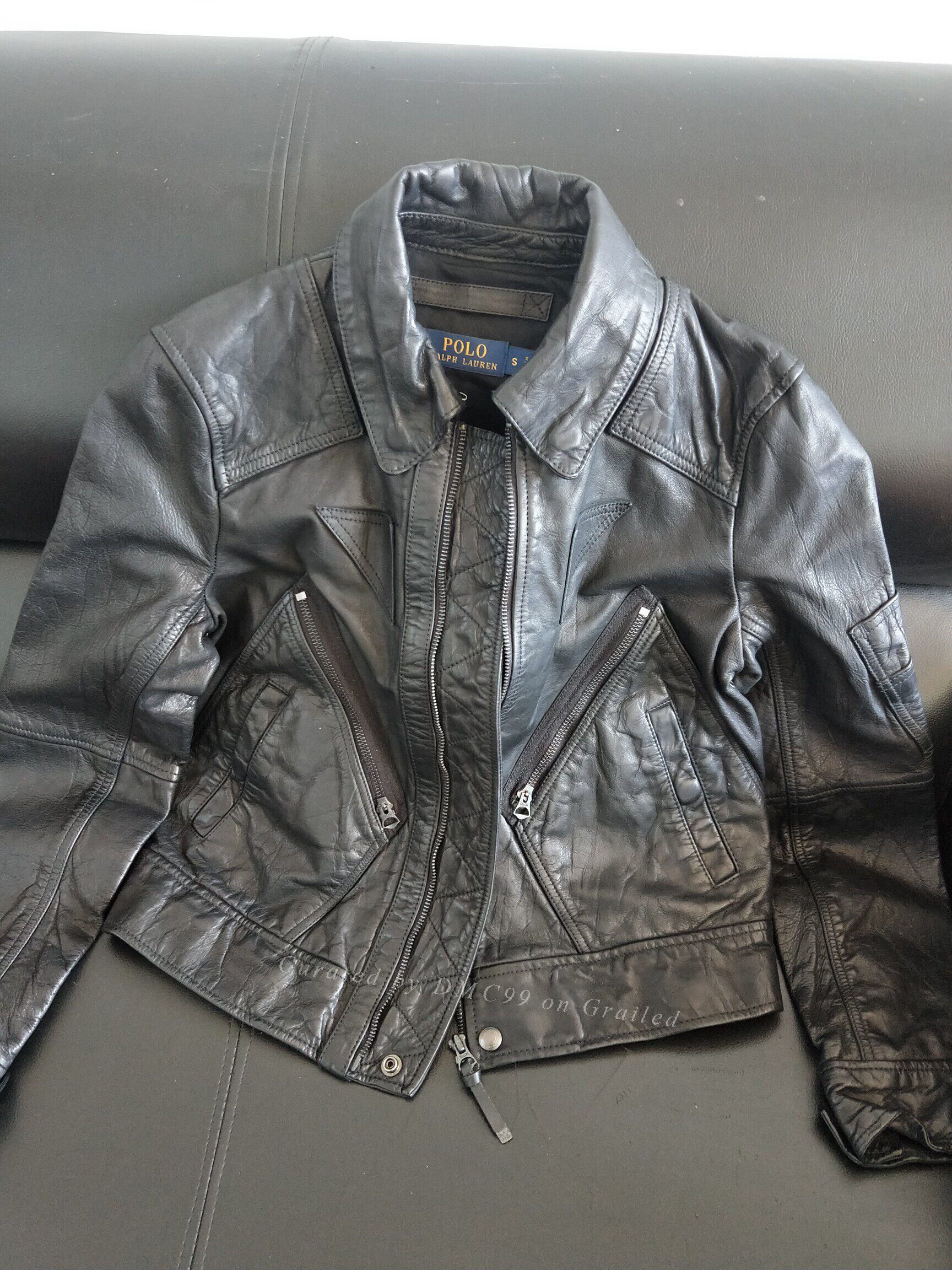 RRL Ralph Lauren Ralph Lauren Hunting Motorcycle Leather Jacket Size M / US 6-8 / IT 42-44 - 2 Thumbnail