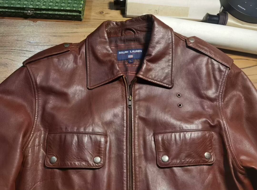 RRL Ralph Lauren RRL Ralph Lauren Lambskin Motorcycle Jacket Size US M / EU 48-50 / 2 - 5 Thumbnail