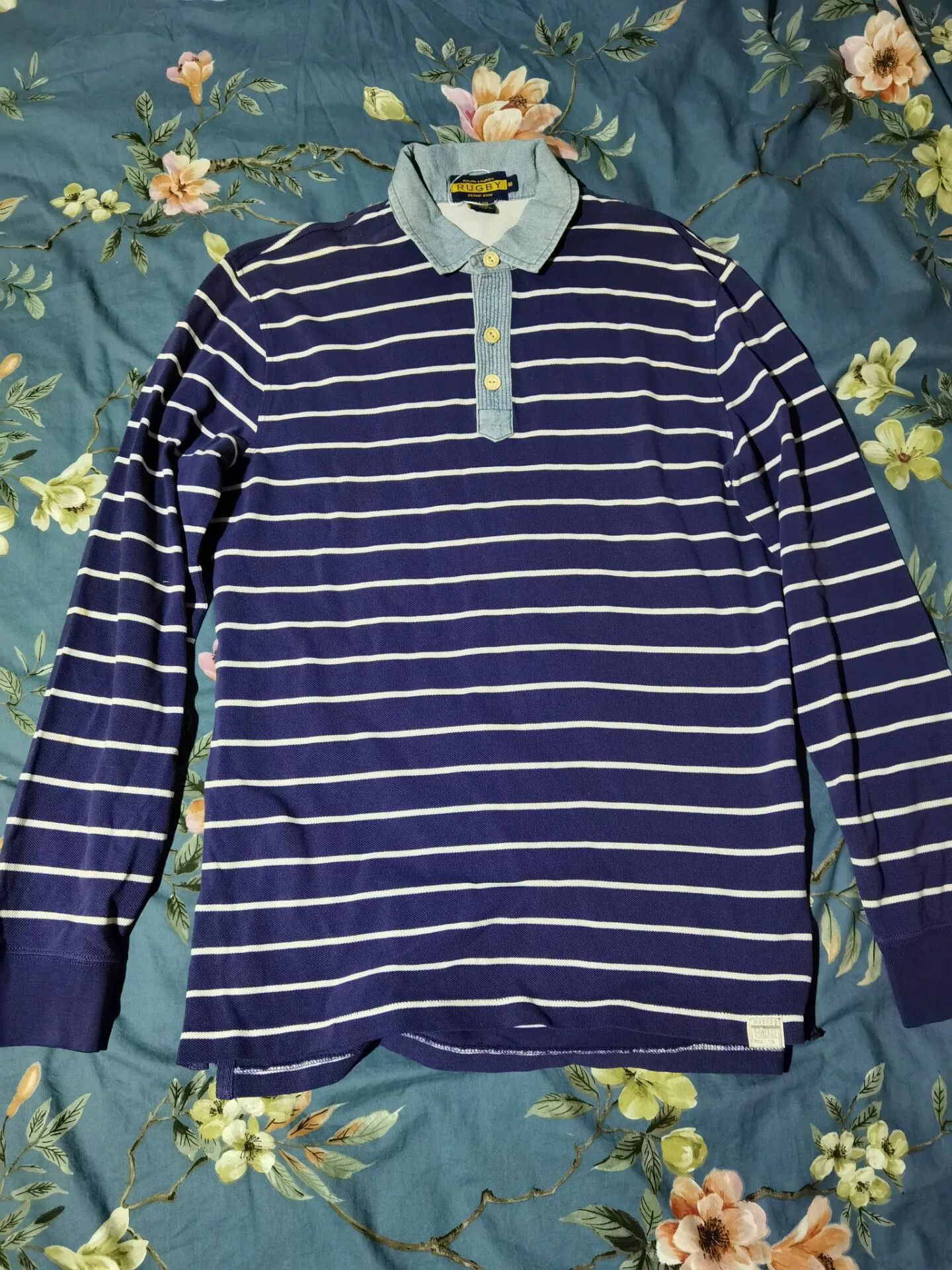 Rugby Ralph Lauren Ralph Lauren Rugby Vintage Striped Long Sleeve Size US M / EU 48-50 / 2 - 2 Thumbnail