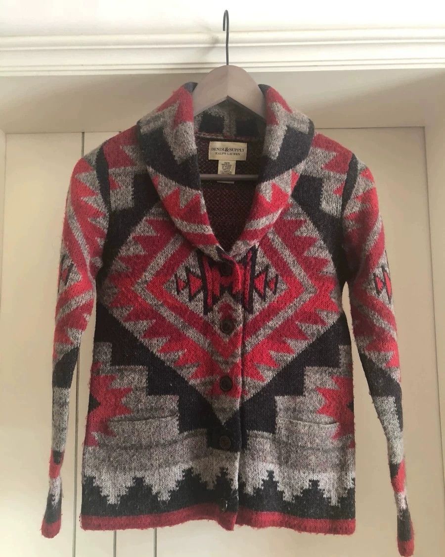 Denim & Supply Ralph Lauren RRL Denim Supply Navajo Shawl Collar Cardigan Size US M / EU 48-50 / 2 - 3 Thumbnail