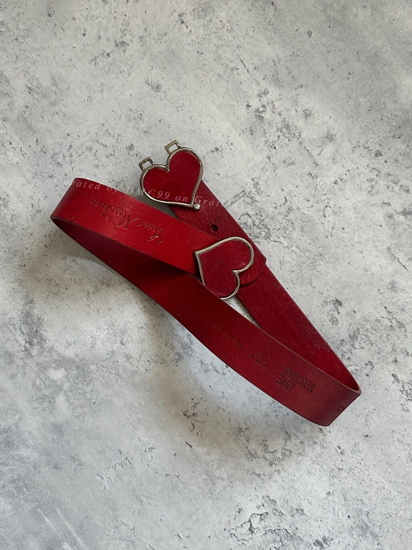 Moschino Moschino Double Heart Structure Belt Size ONE SIZE - 3 Thumbnail