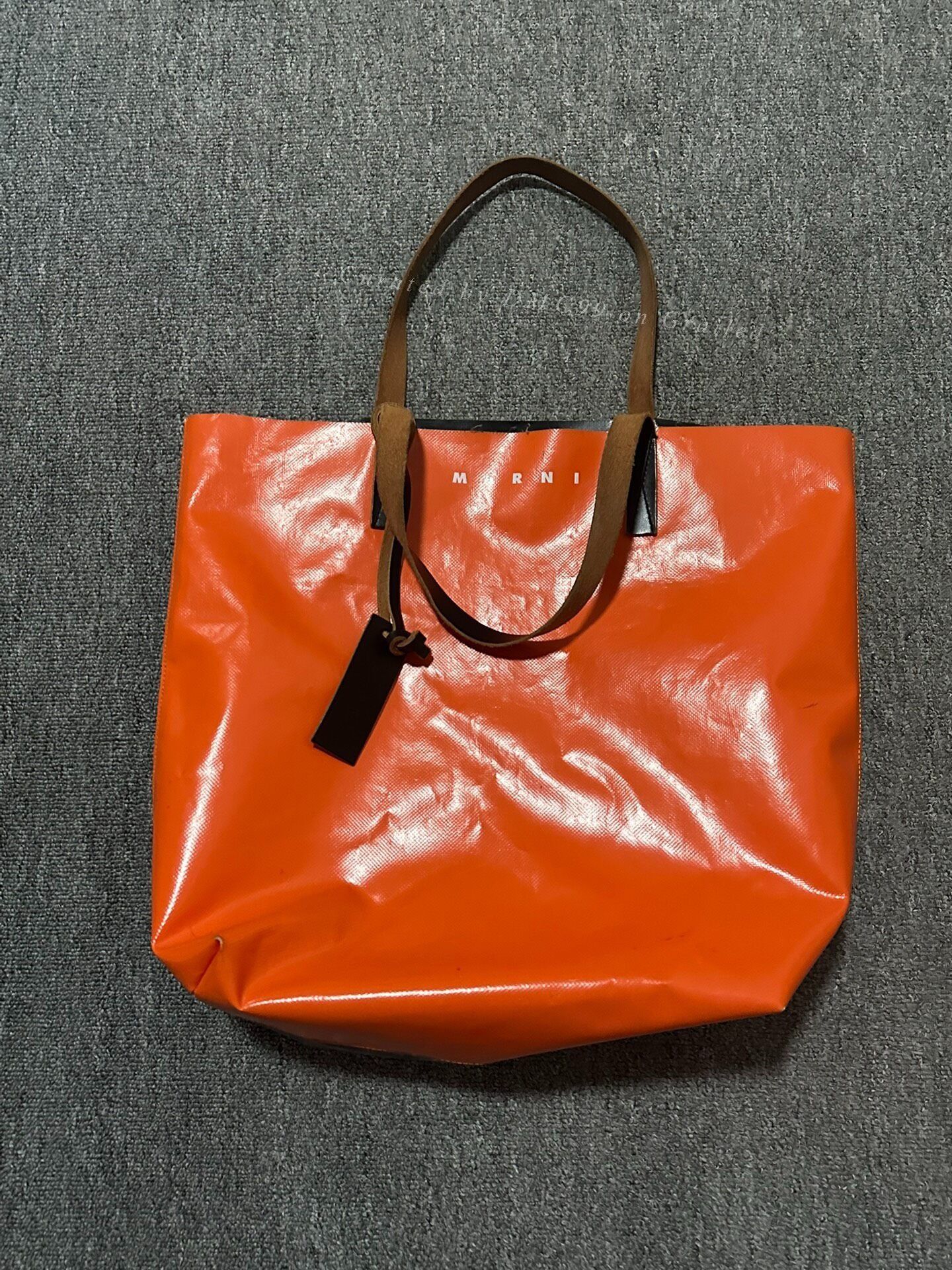 Marni MARNI Black Orange Colorblock Tote Bag Size ONE SIZE - 3 Thumbnail