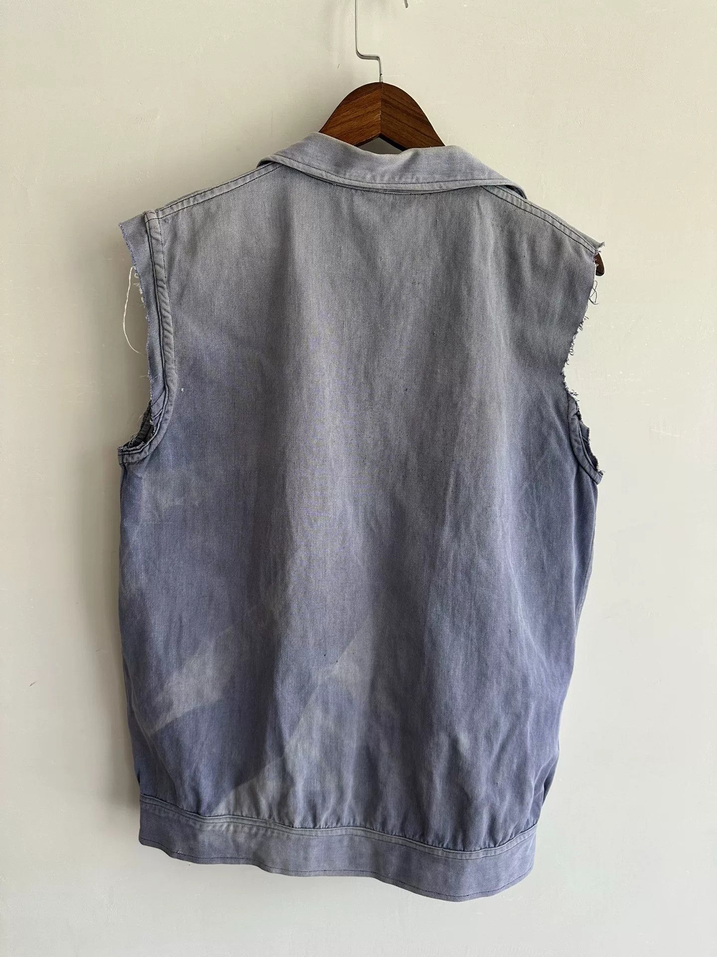 Vintage Vintage French Sun Fade 2 Pockets Work Jacket Size US M / EU 48-50 / 2 - 3 Thumbnail