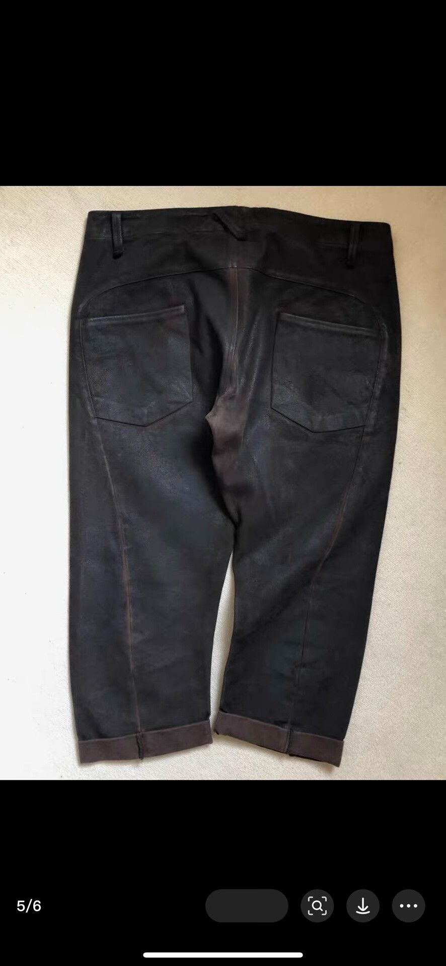 Zam Barrett Zambarrett Waxed Cropped Casual Pants Size US 34 / EU 50 - 5 Thumbnail