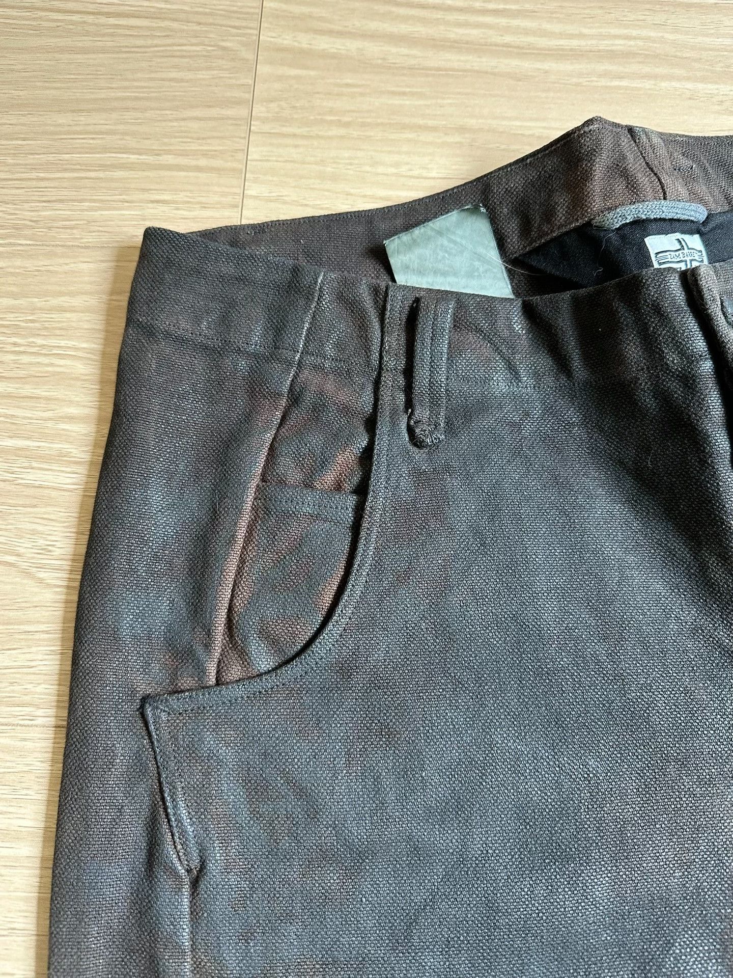 Zam Barrett Zambarrett Waxed Cropped Casual Pants Size US 34 / EU 50 - 6 Thumbnail