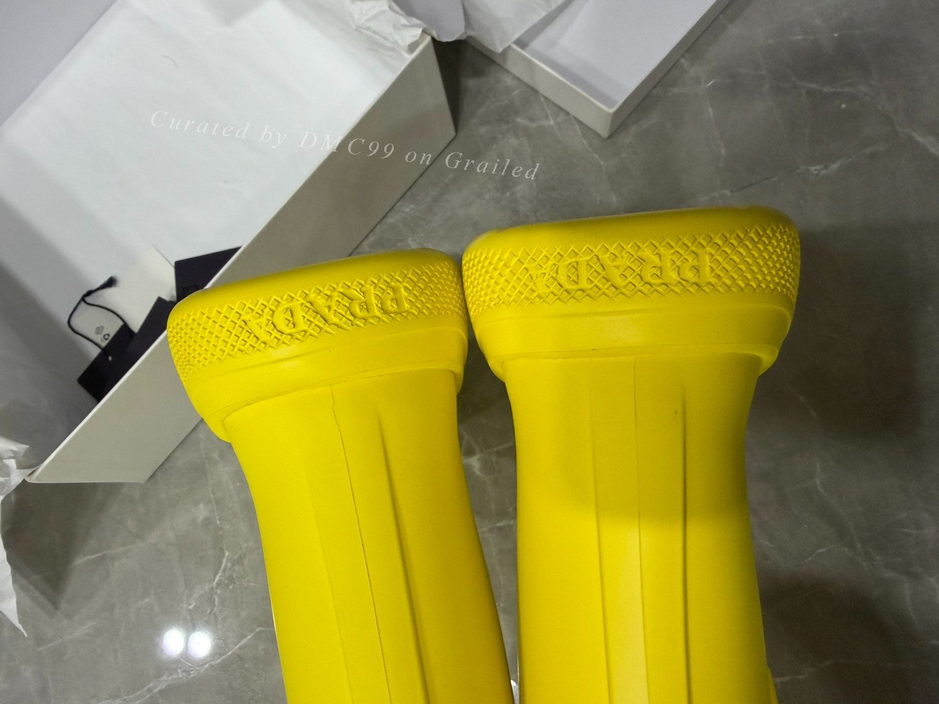 Prada Prada Yellow Short Rain Boots Size US 7 / IT 37 - 7 Thumbnail