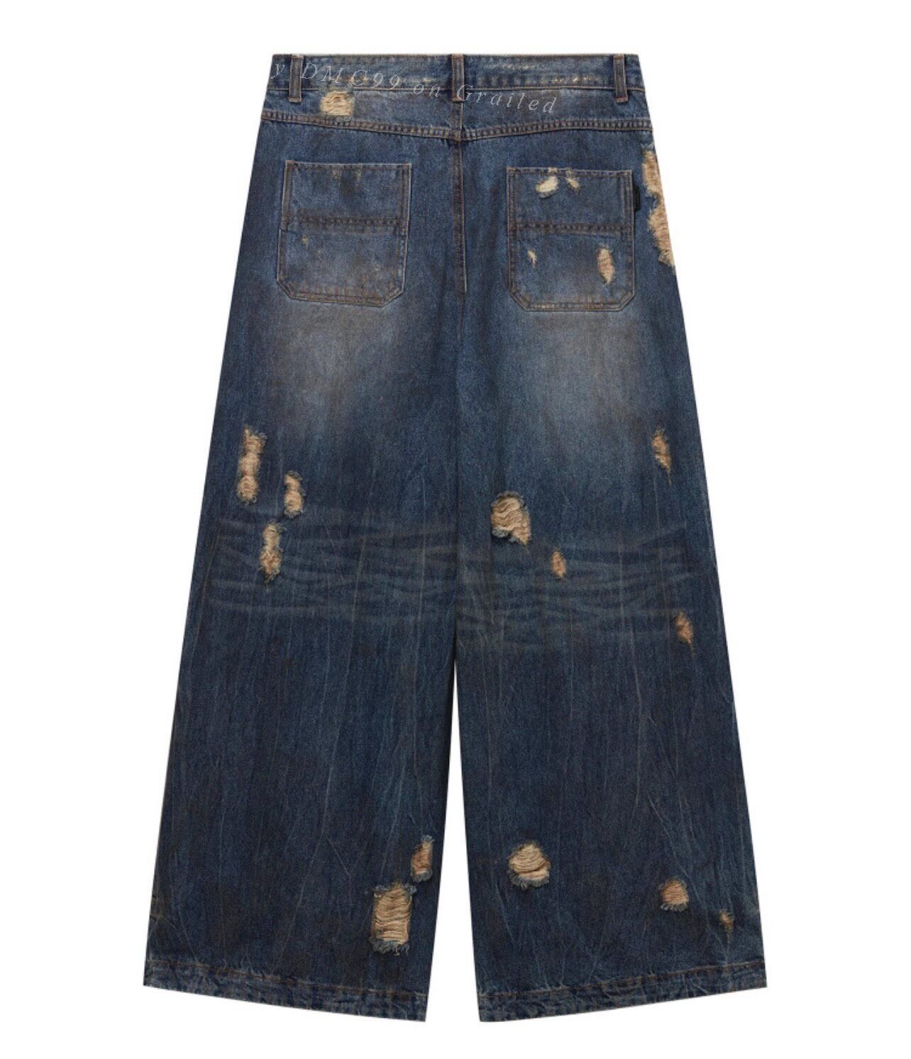 Juun.J JUUN.J Distressed Denim Jeans Size US 34 / EU 50 - 4 Thumbnail
