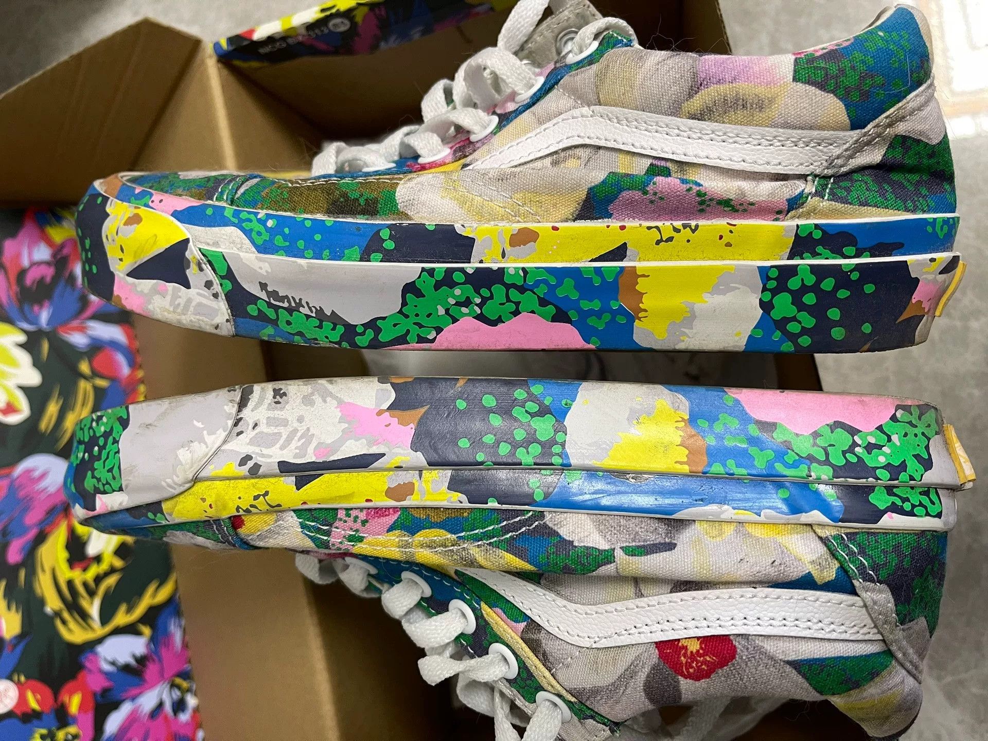 Kenzo KENZO x Vans Old Skool Floral Sneakers Size US 6 / IT 36 - 4 Thumbnail