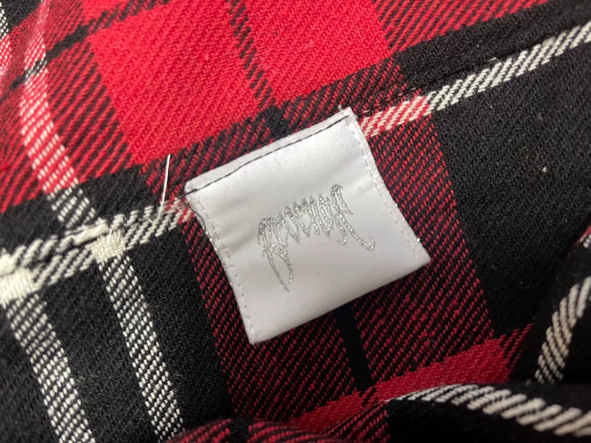 Revenge Revenge Red Plaid Embroidered Flannel Shirt Size US L / EU 52-54 / 3 - 5 Thumbnail