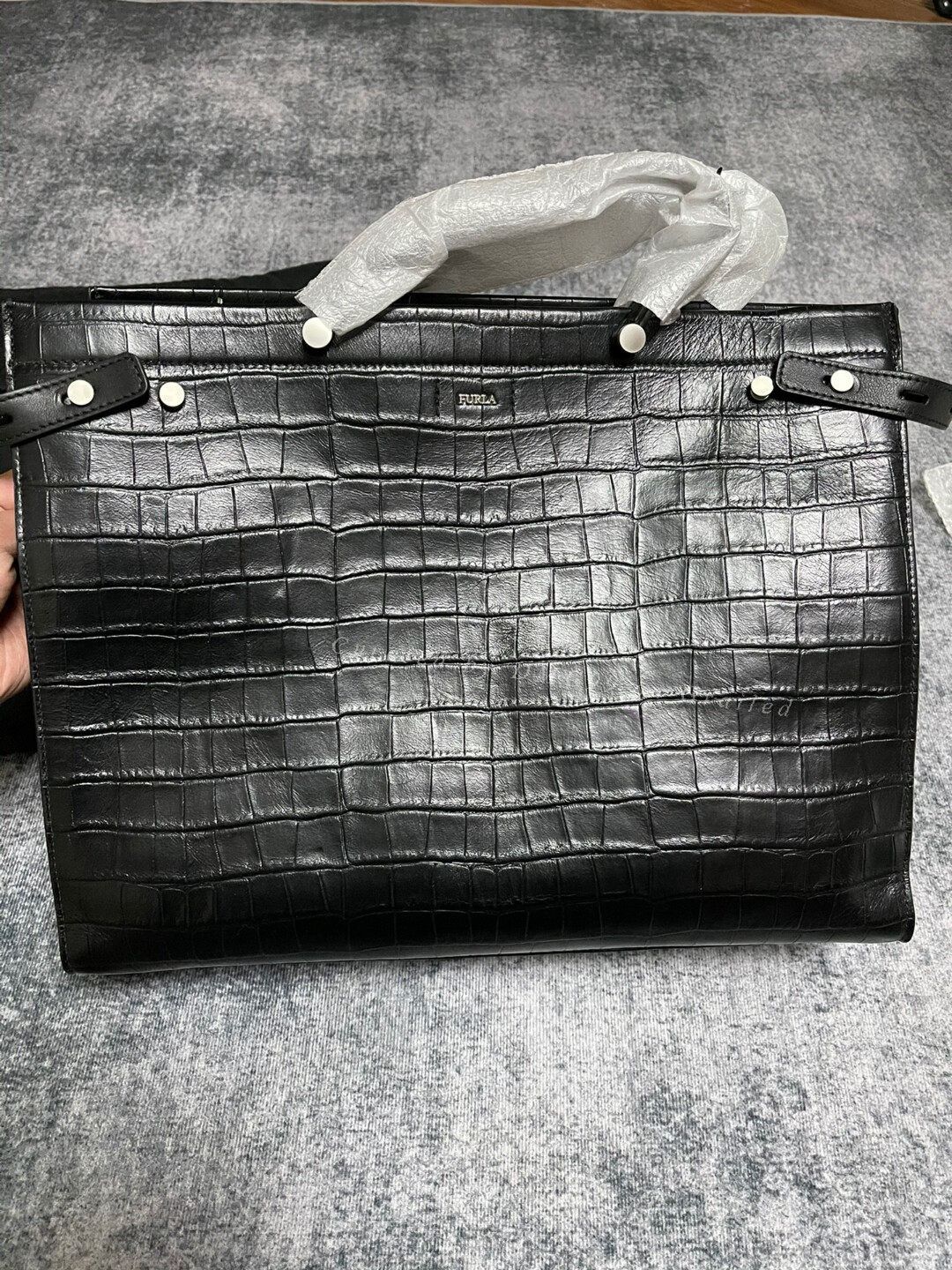 Furla Furla Crocodile Embossed Handbag Size ONE SIZE - 2 Thumbnail