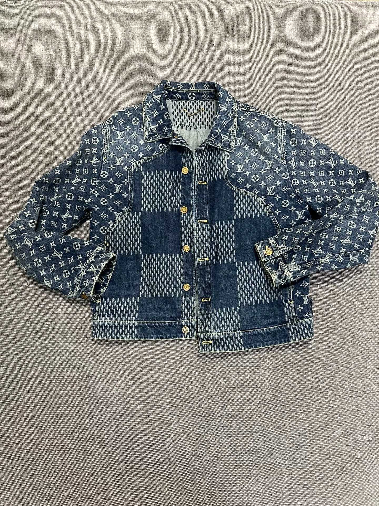 Louis Vuitton Louis Vuitton x Nigo Denim Jacket Size US M / EU 48-50 / 2 - 2 Thumbnail