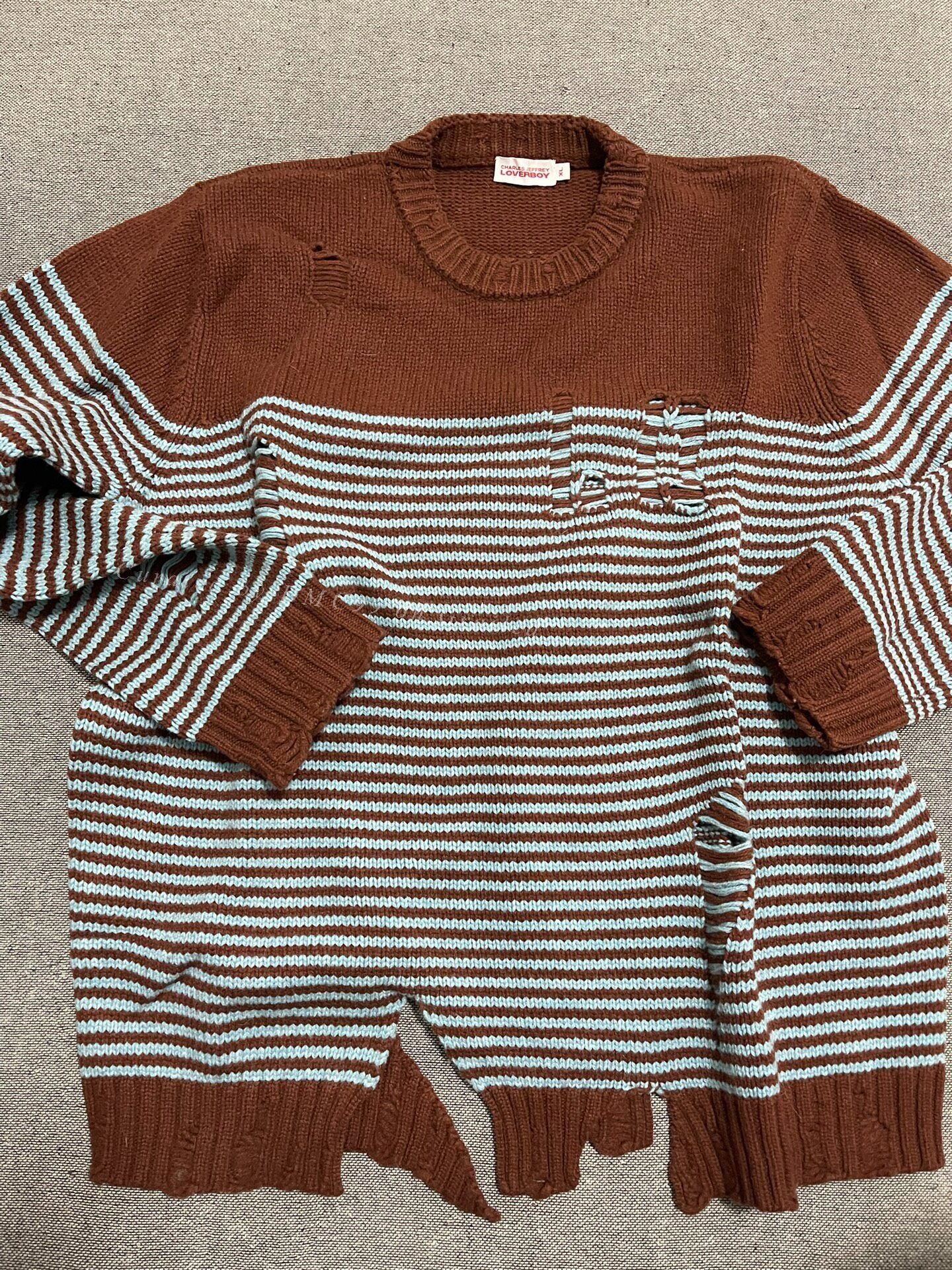 Charles Jeffrey LOVERBOY Charles Jeffrey Loverboy Hole Knit Sweater Size US XL / EU 56 / 4 - 2 Thumbnail