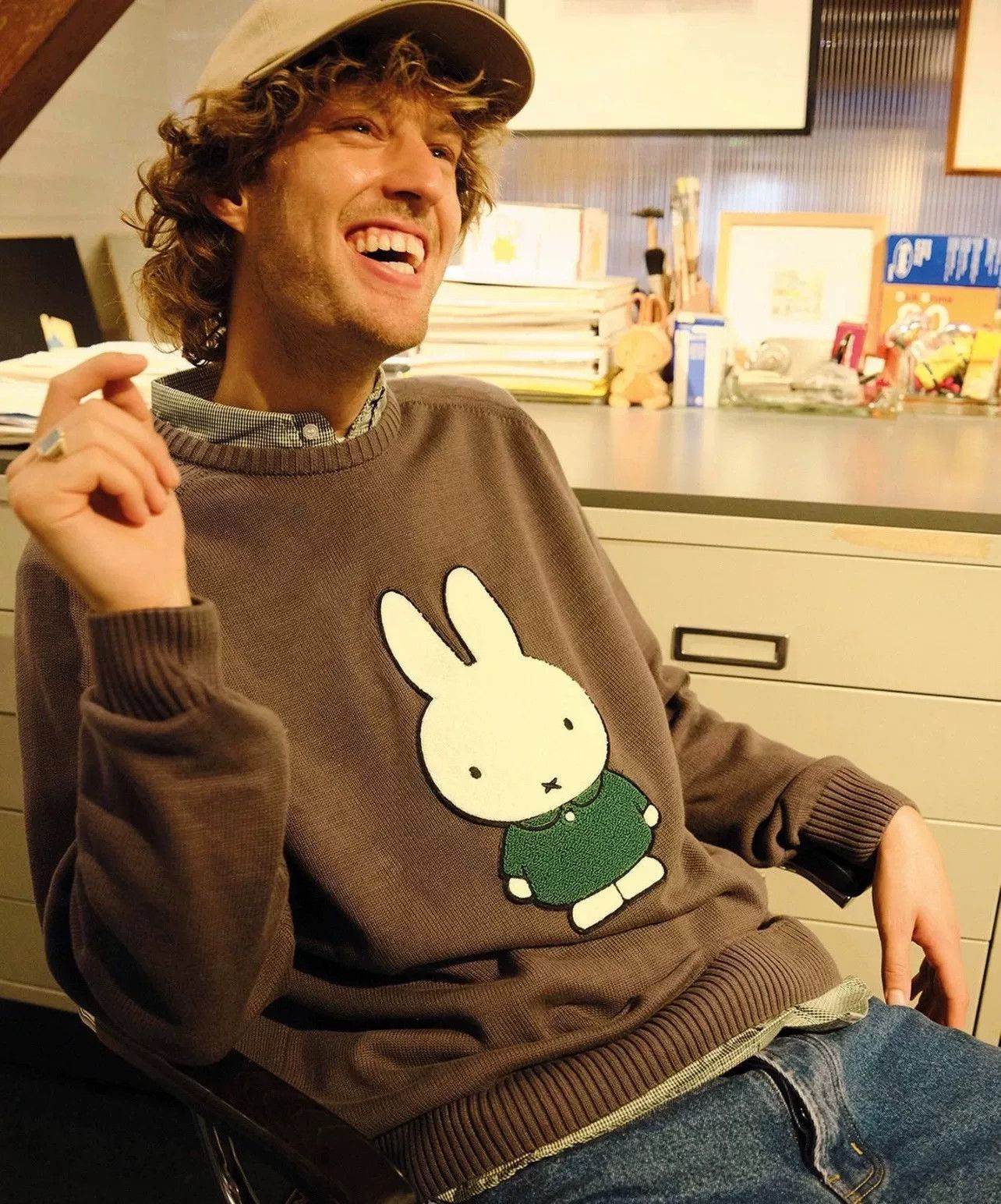 Pop Trading Company Pop x Miffy Co-branded Sweater Size US XL / EU 56 / 4 - 2 Thumbnail