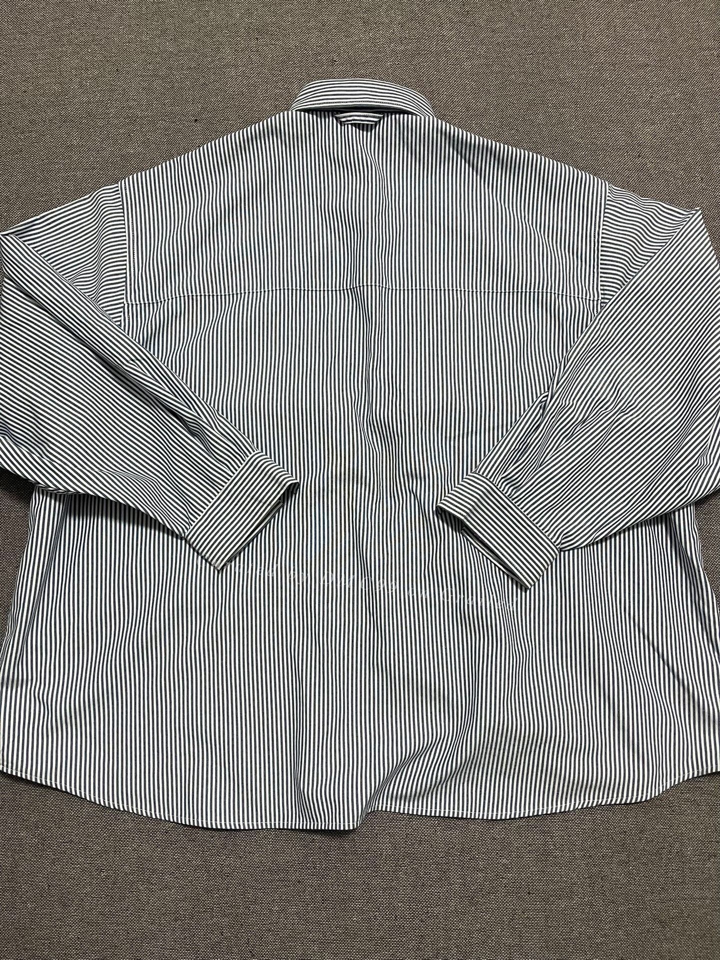 Other Fresh Service Striped Shirt Jacket Size US M / EU 48-50 / 2 - 2 Thumbnail