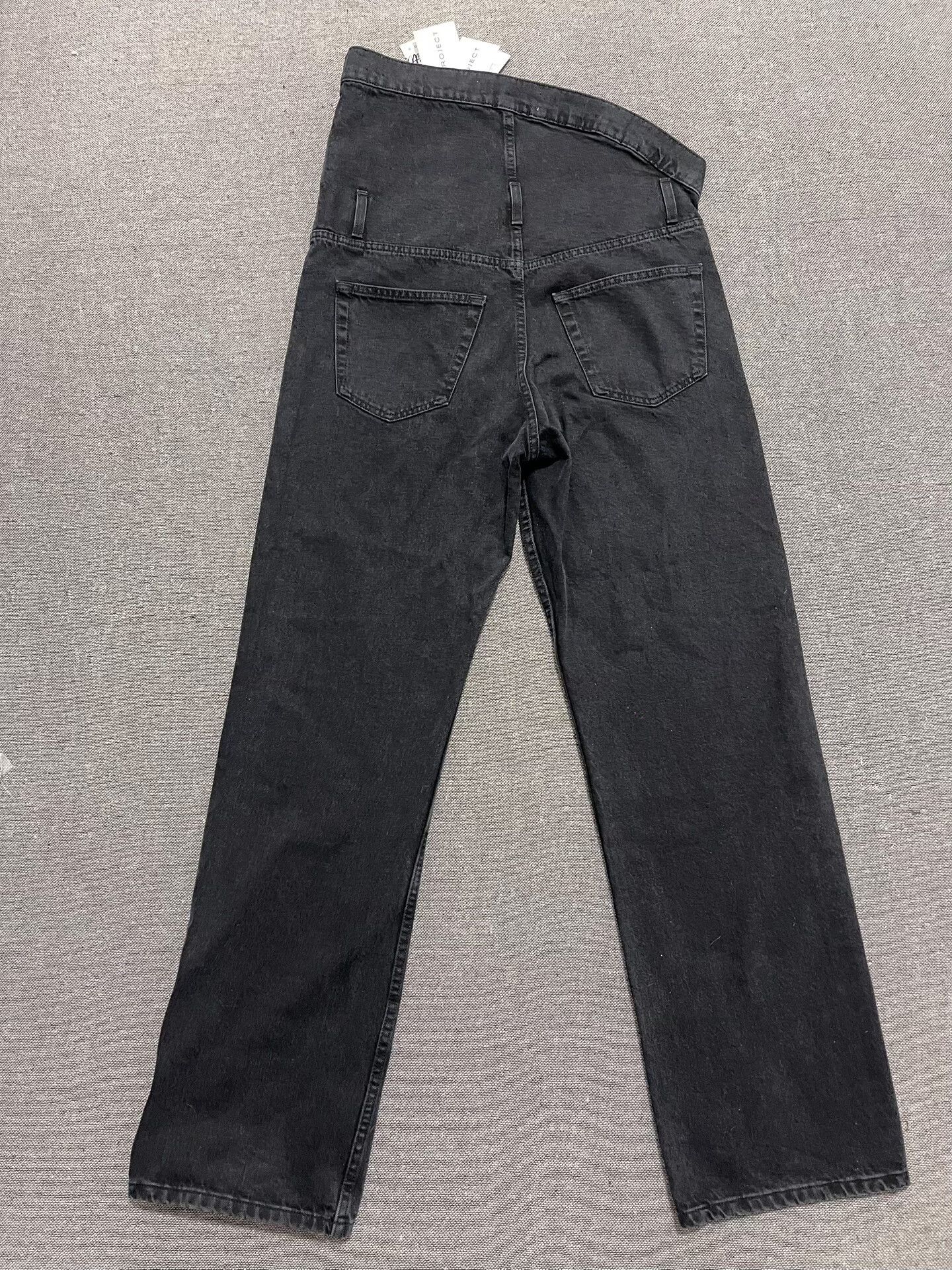 DEN IM by SIKI IM Y/Project Asymmetric Straight Jeans Men's Black Size US 31 - 5 Thumbnail