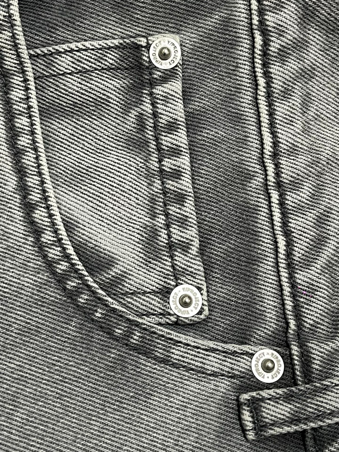 DEN IM by SIKI IM Y/Project Distressed Embroidered Jeans Size US 34 / EU 50 - 5 Thumbnail