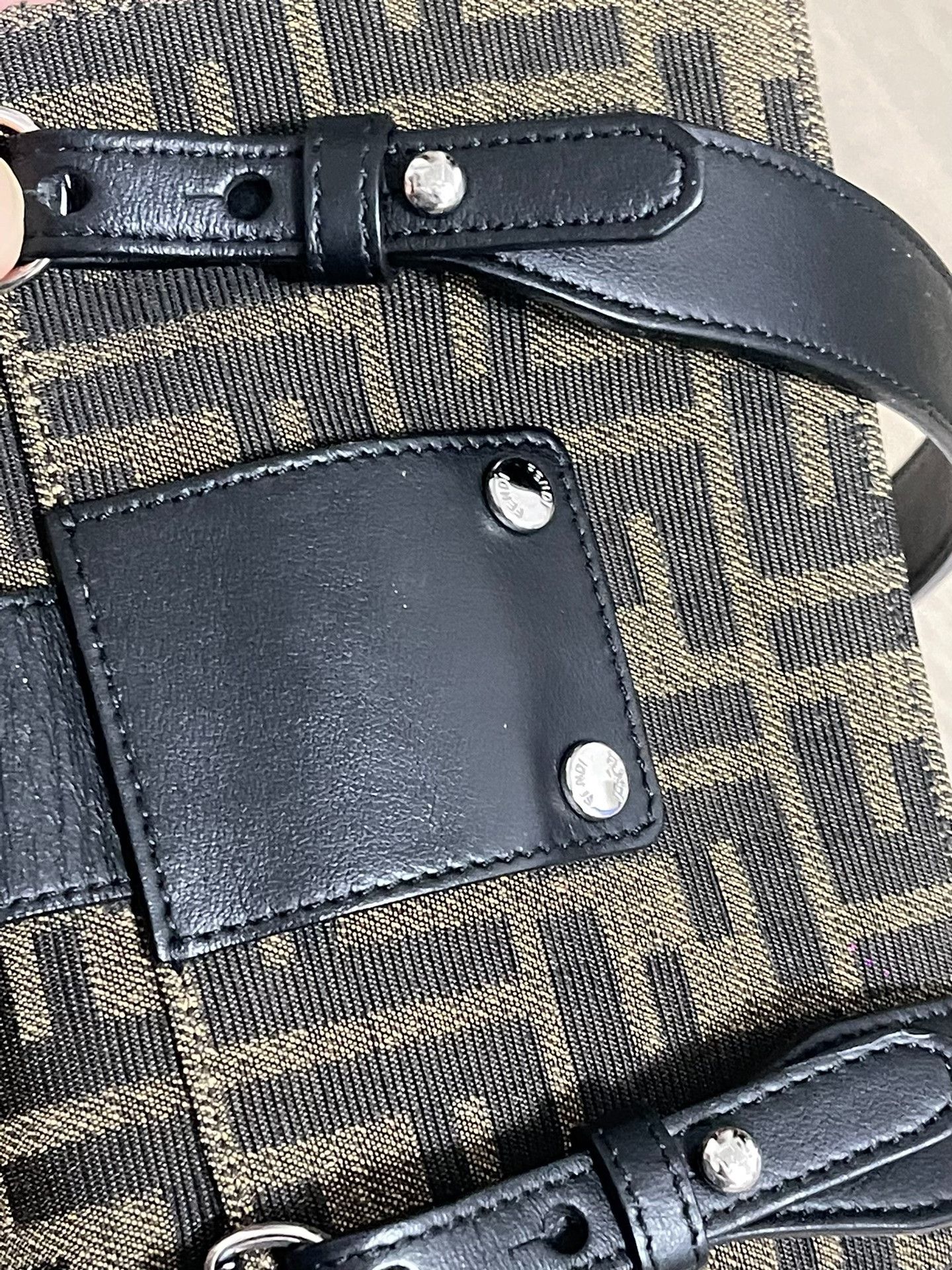 Fendi Fendi Baguette FF Canvas Logo Bag Size ONE SIZE - 9 Thumbnail
