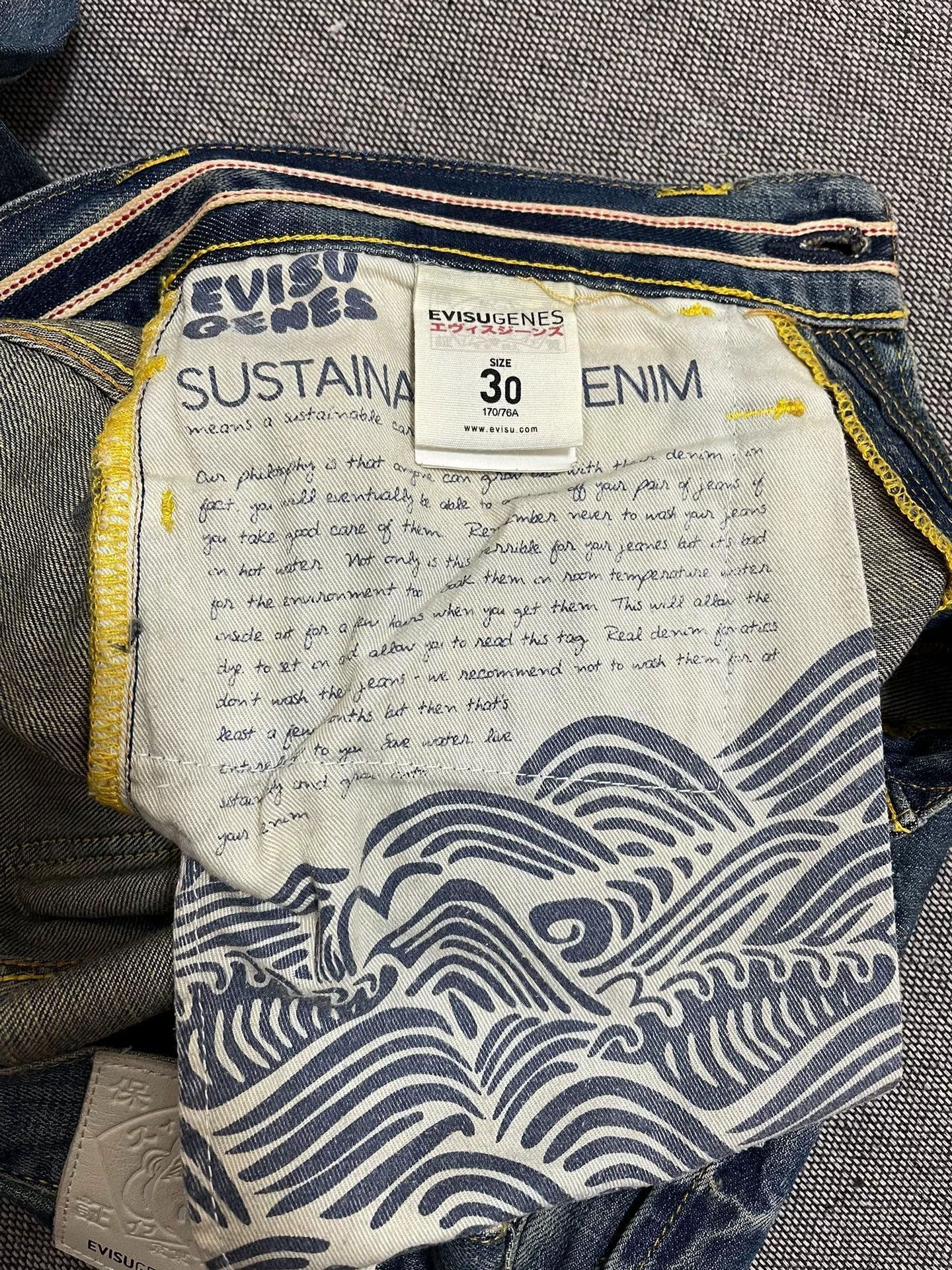 Evisu EVISU Big M Denim Jeans Size US 30 / EU 46 - 8 Thumbnail