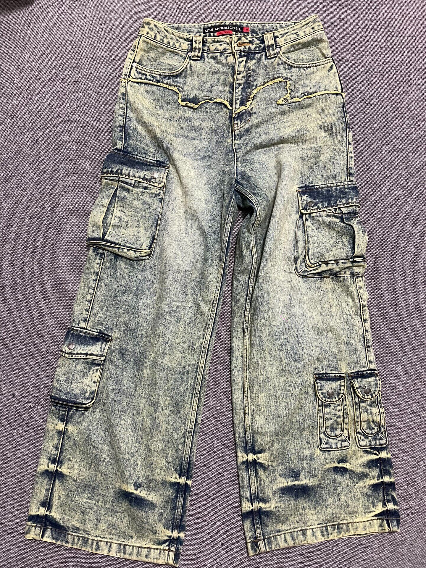 Andersson Bell Andersson Bell Distressed Cargo Jeans Size 28" / US 6 / IT 42 - 2 Thumbnail