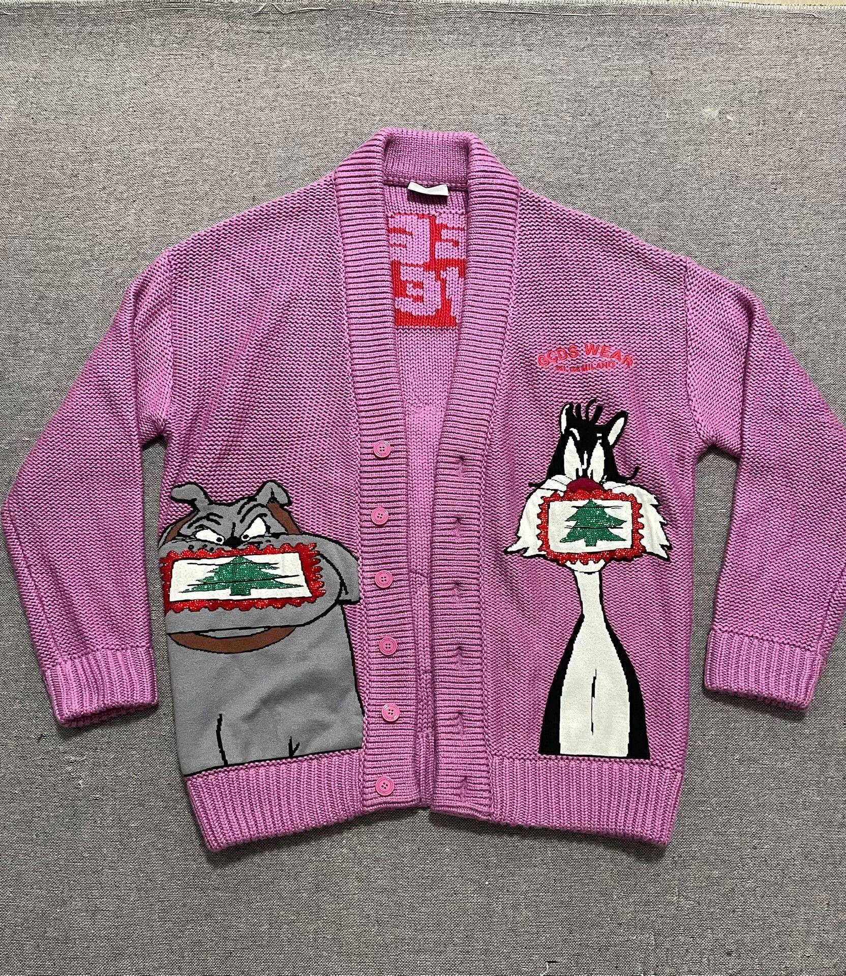 GCDS GCDS x Looney Tunes Tweety Bird Cardigan Size L / US 10 / IT 46 - 5 Thumbnail