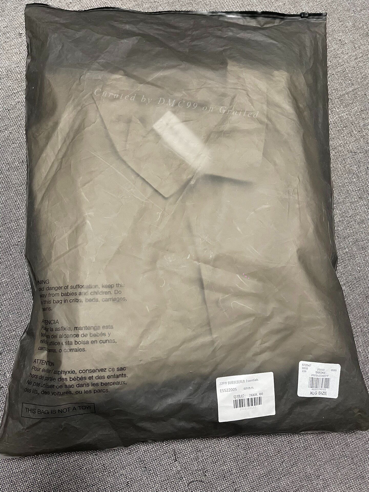 Fear of God Fear of God Essentials FW22 Long Coat Size US XL / EU 56 / 4 - 7 Thumbnail