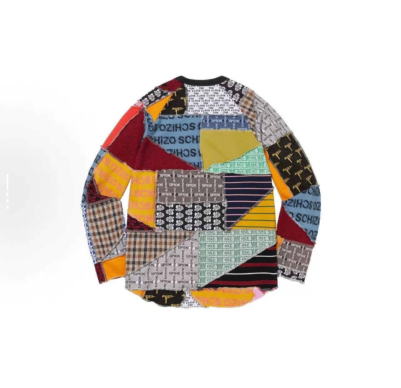 Supreme Supreme SS23 Patchwork Jacquard L/S Top Size US XXL / EU 58 / 5 - 4 Thumbnail
