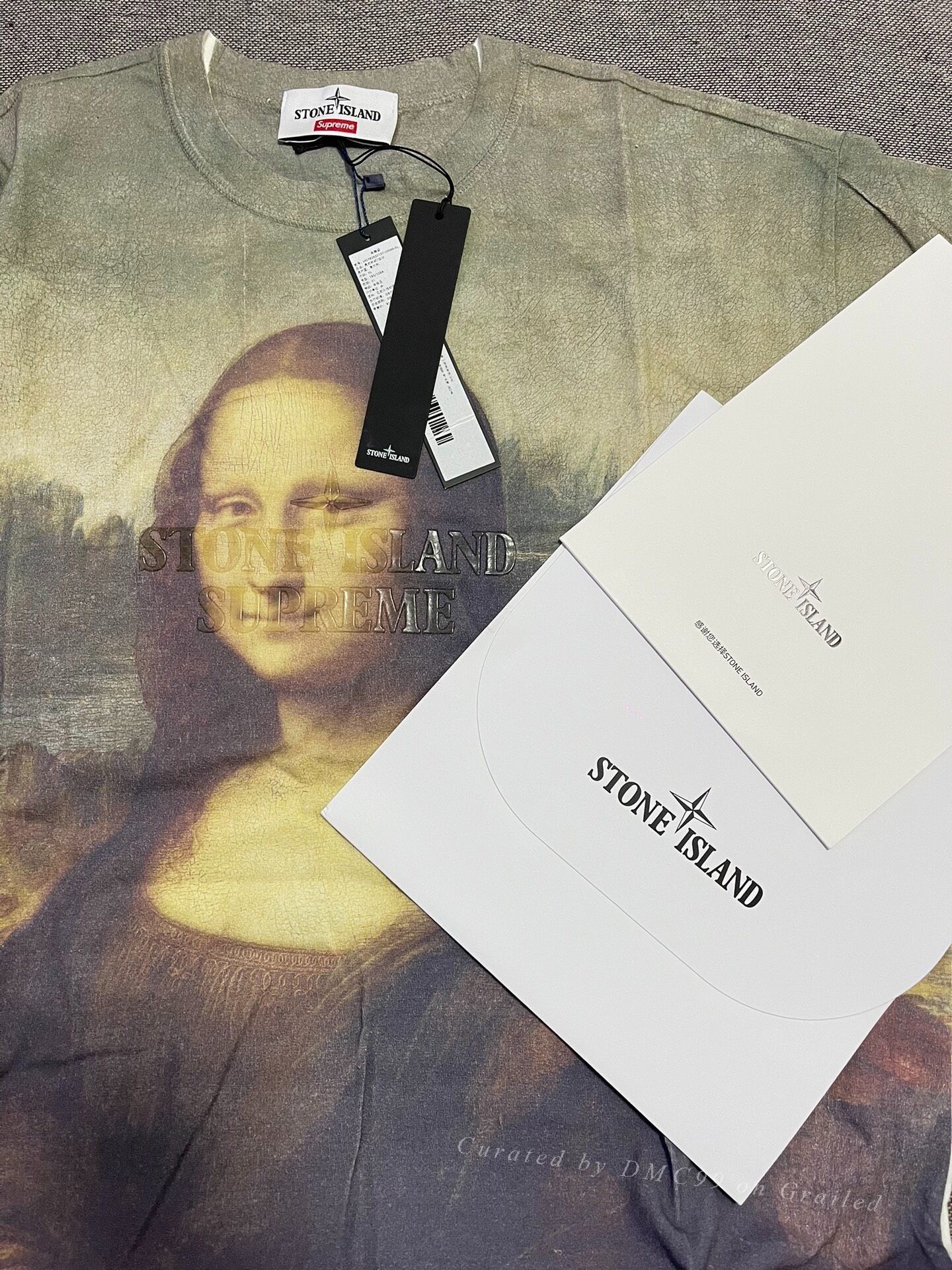 Supreme Supreme x Stone Island Mona Lisa T-shirt Size US XL / EU 56 / 4 - 2 Thumbnail